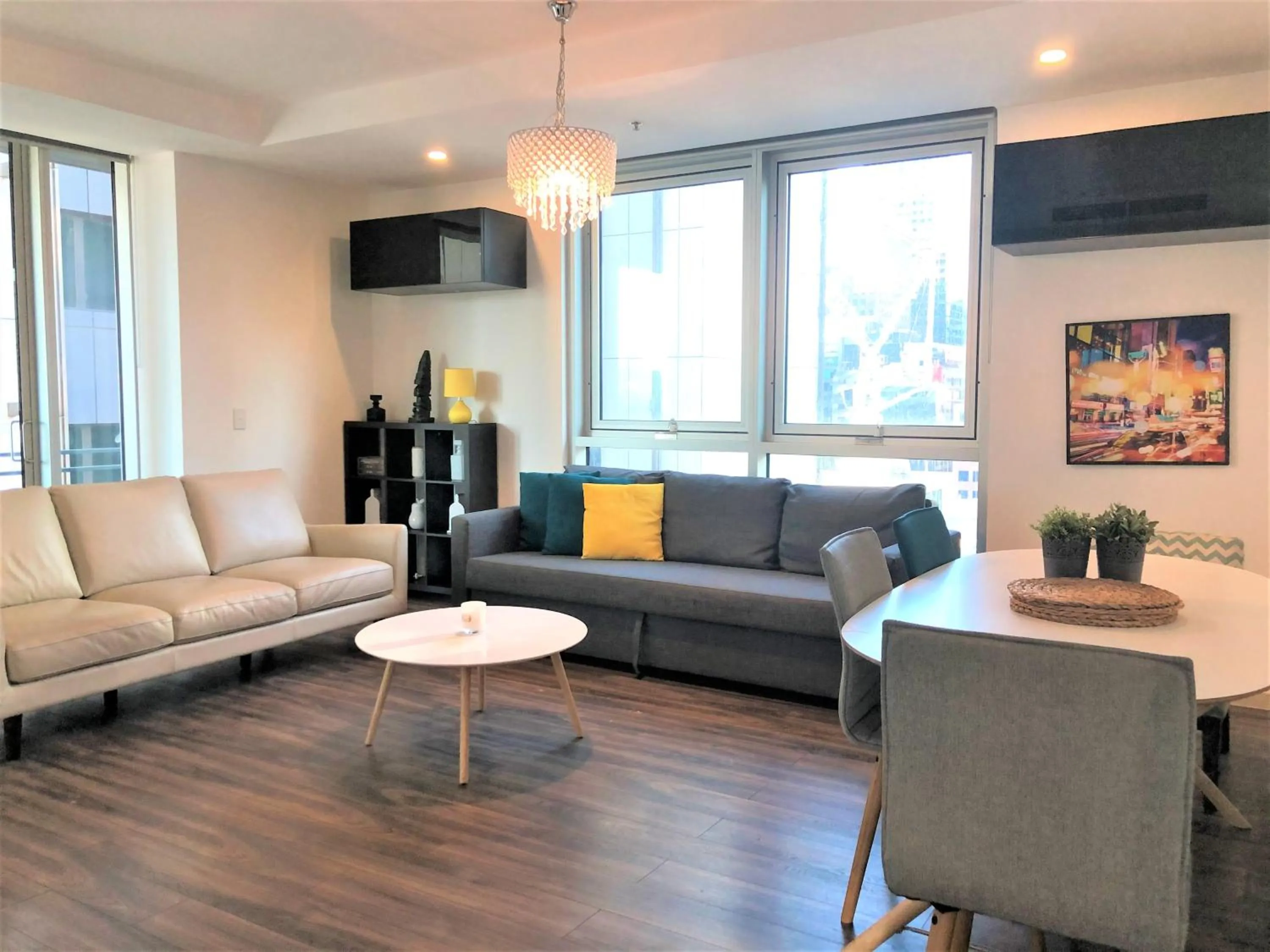 Living room in Readyset Apartments at Liberty