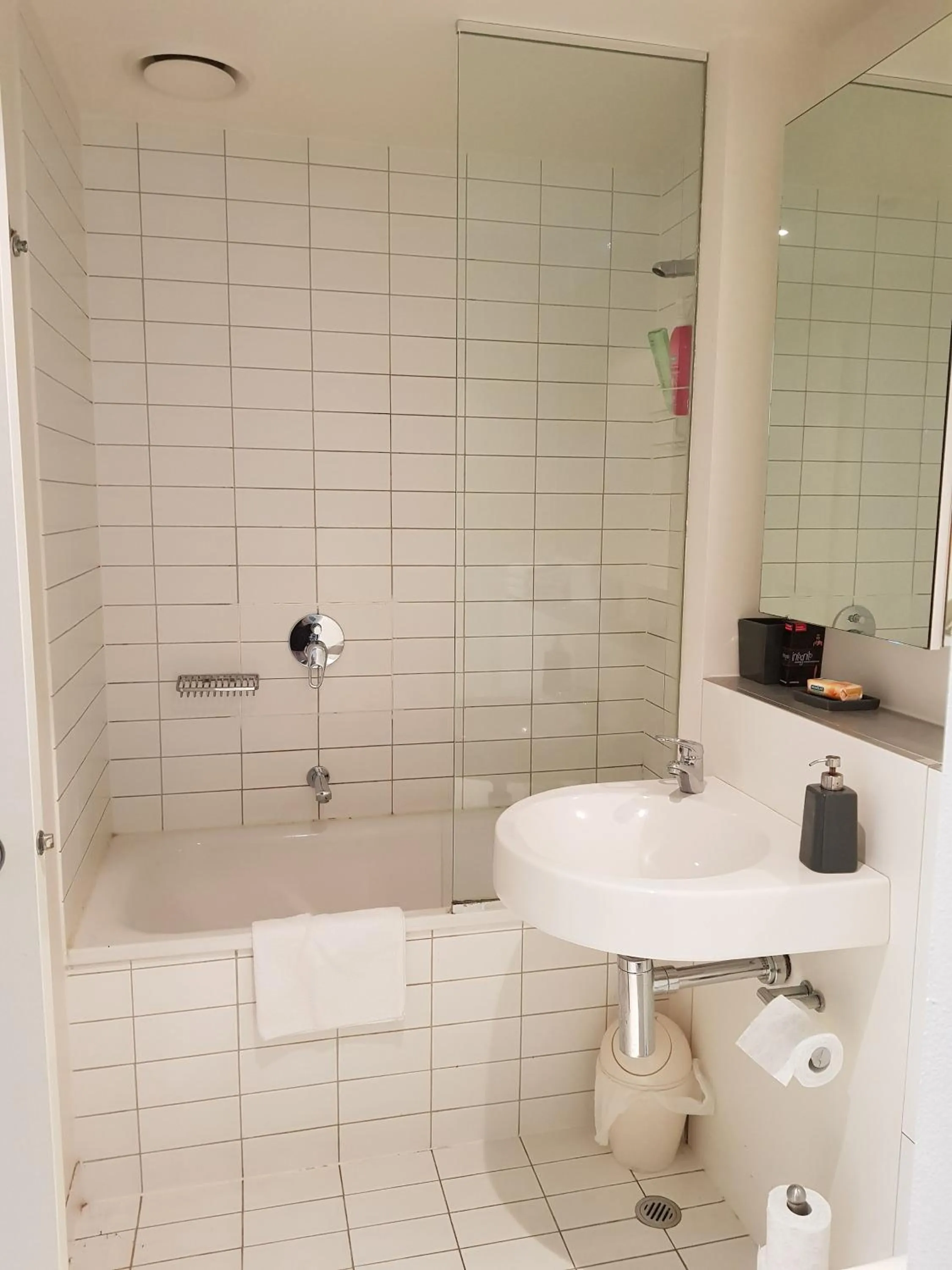 Shower in Readyset Apartments at Liberty