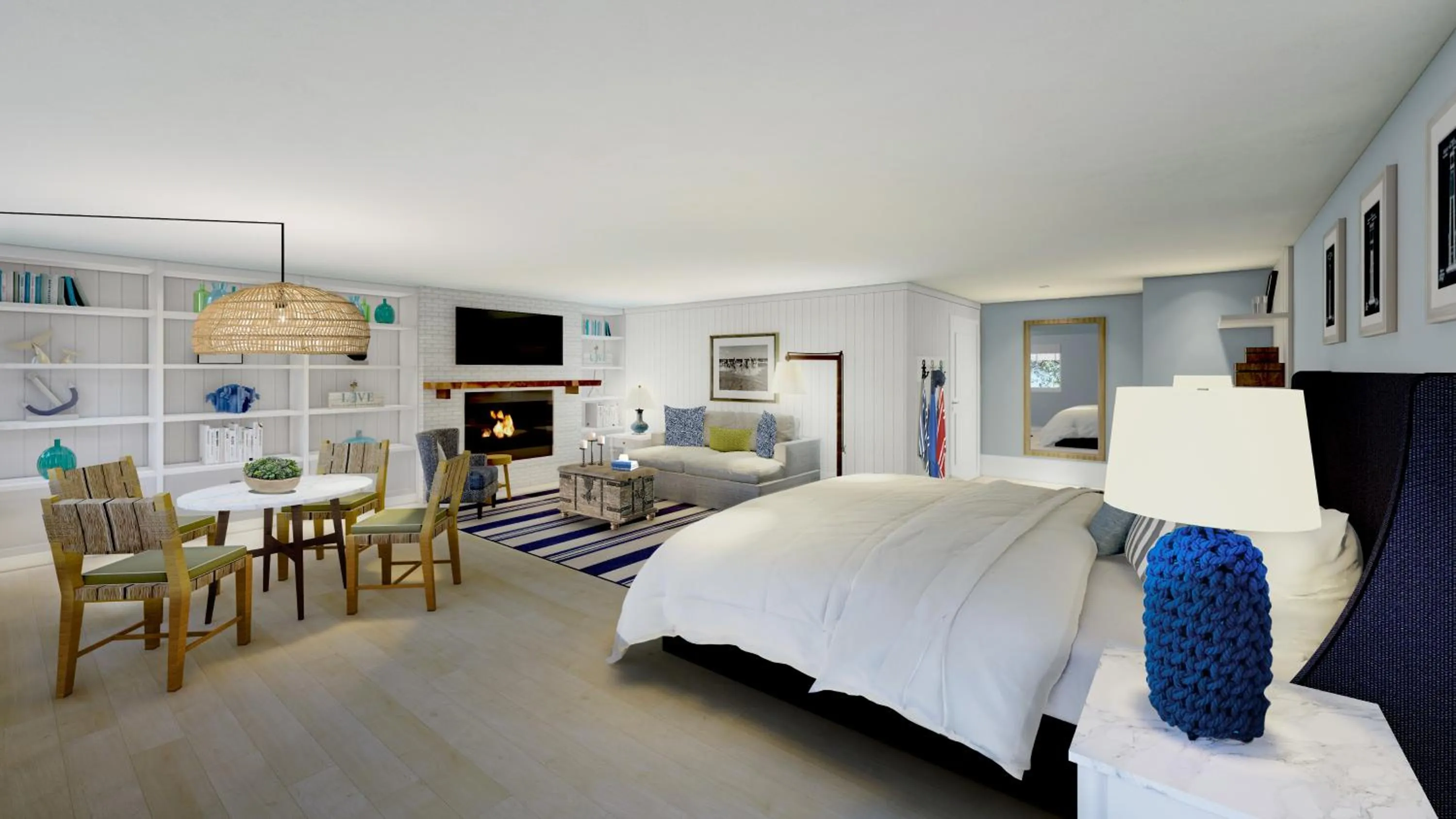 Bed in Sea Crest Beach Resort