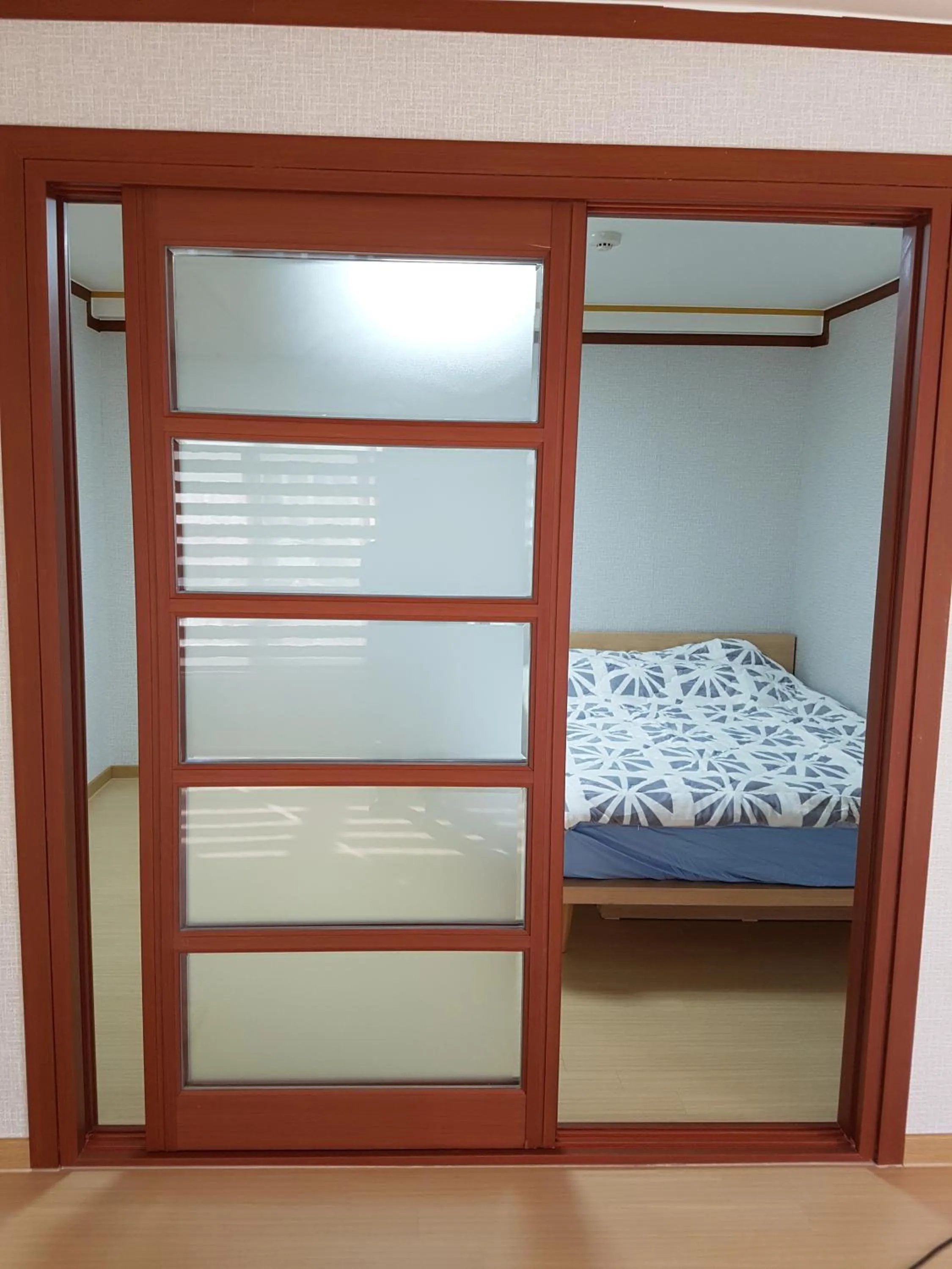 Bed in Bluesky Pension