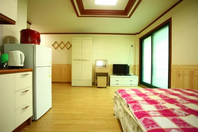 Bed in Bluesky Pension