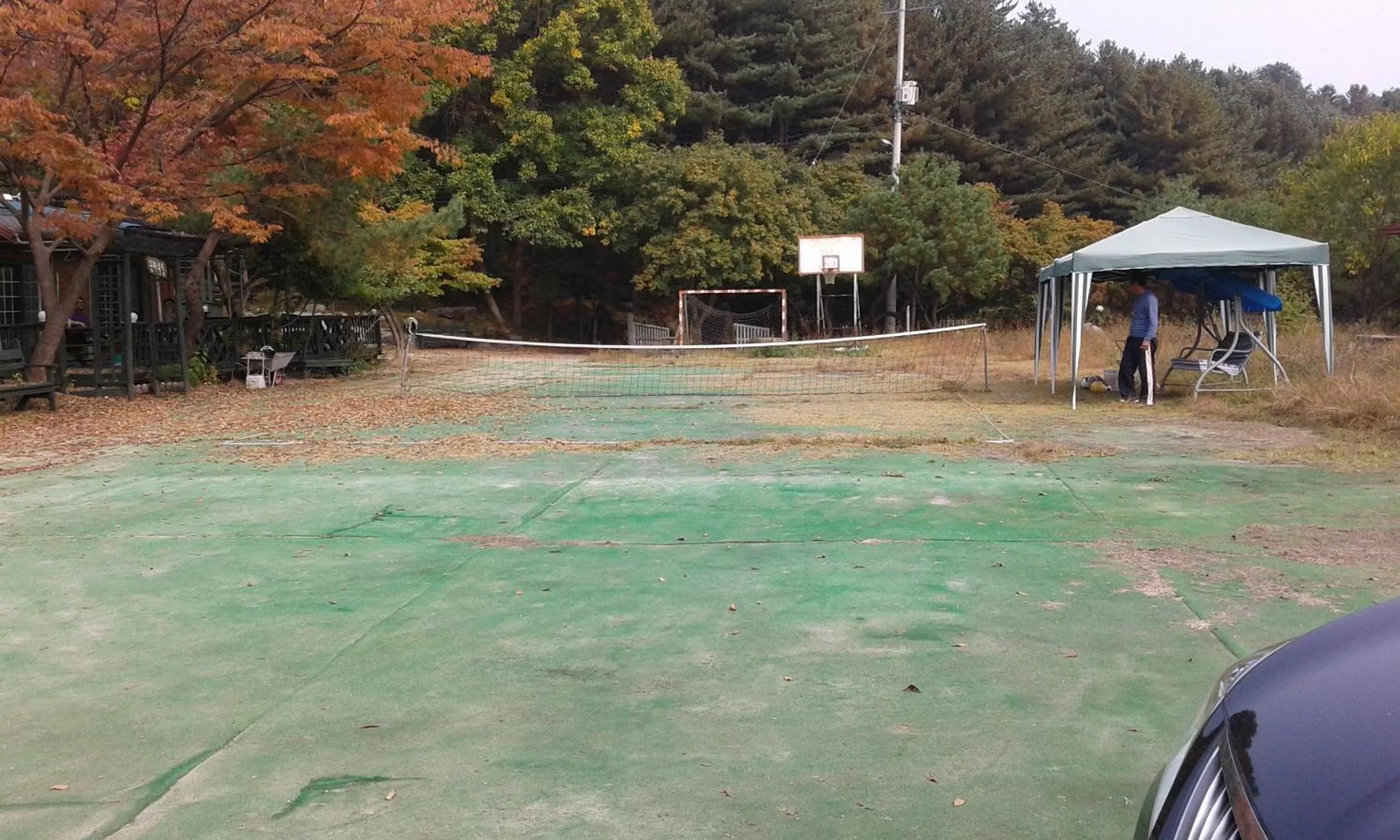 Inner courtyard view in Bluesky Pension