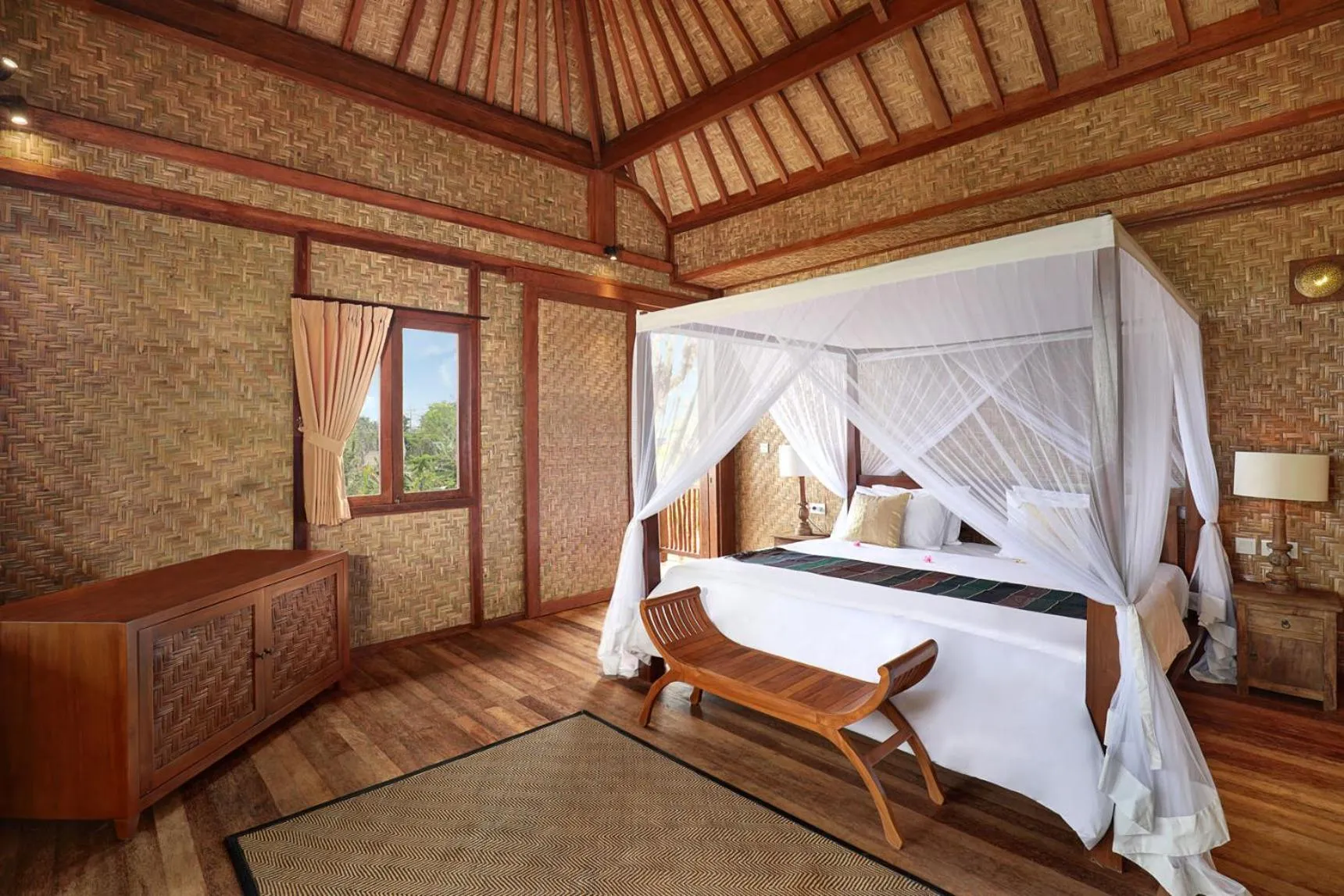 Bed in Uluwatu Lumbung Cottages