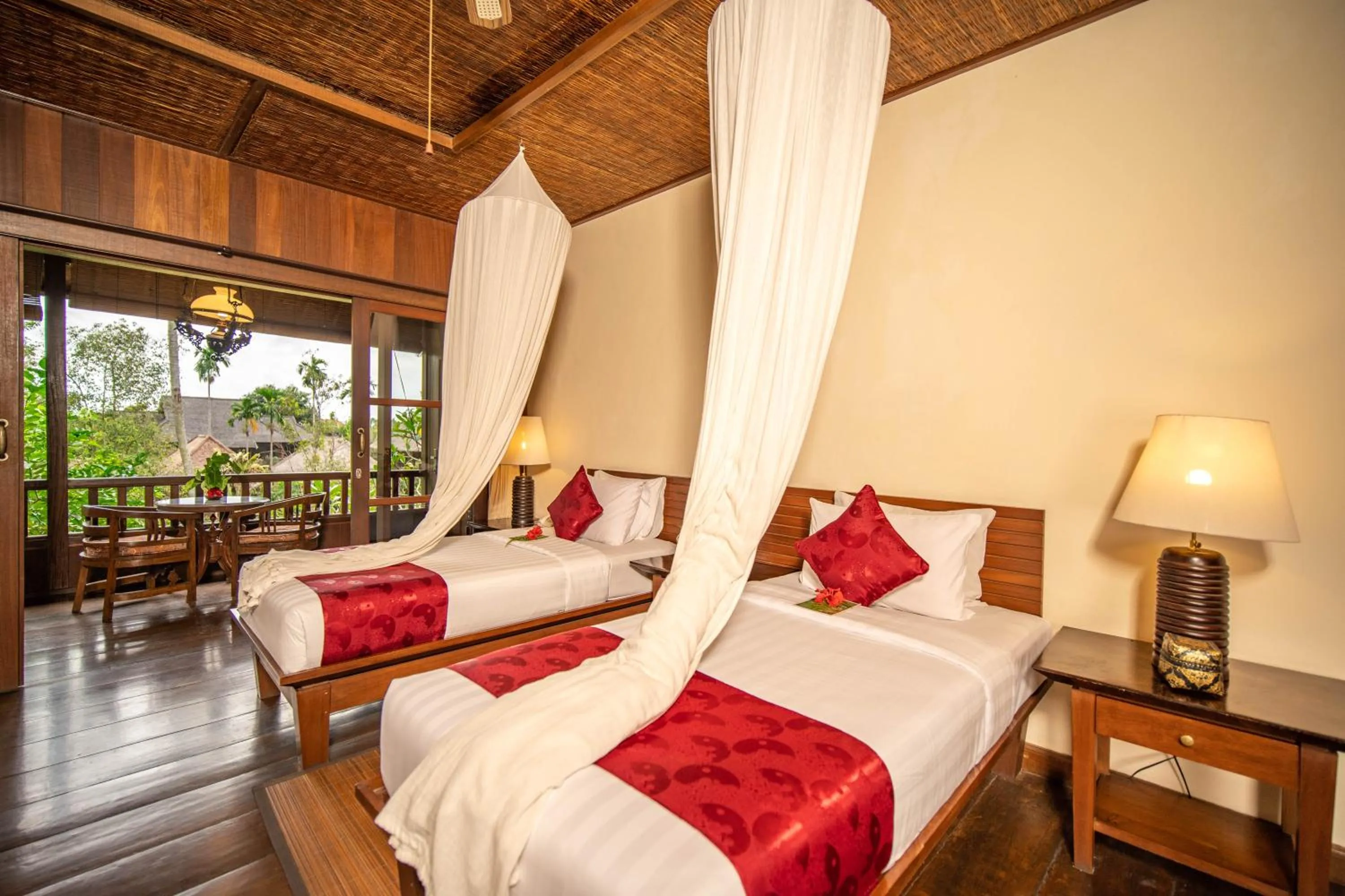 Bed in Ananda Ubud Resort