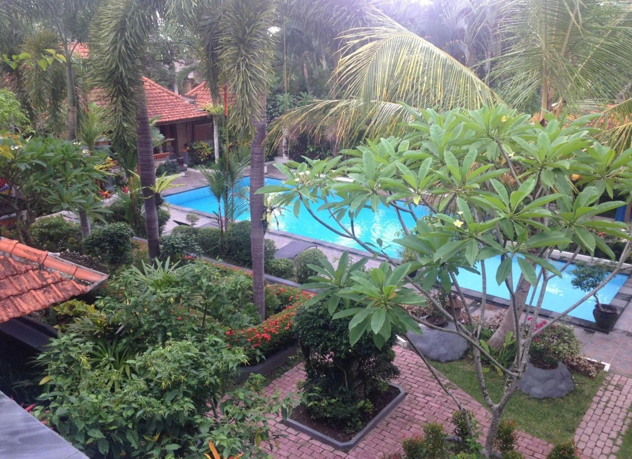 Garden view in Dewa Bharata Bungalows Ubud