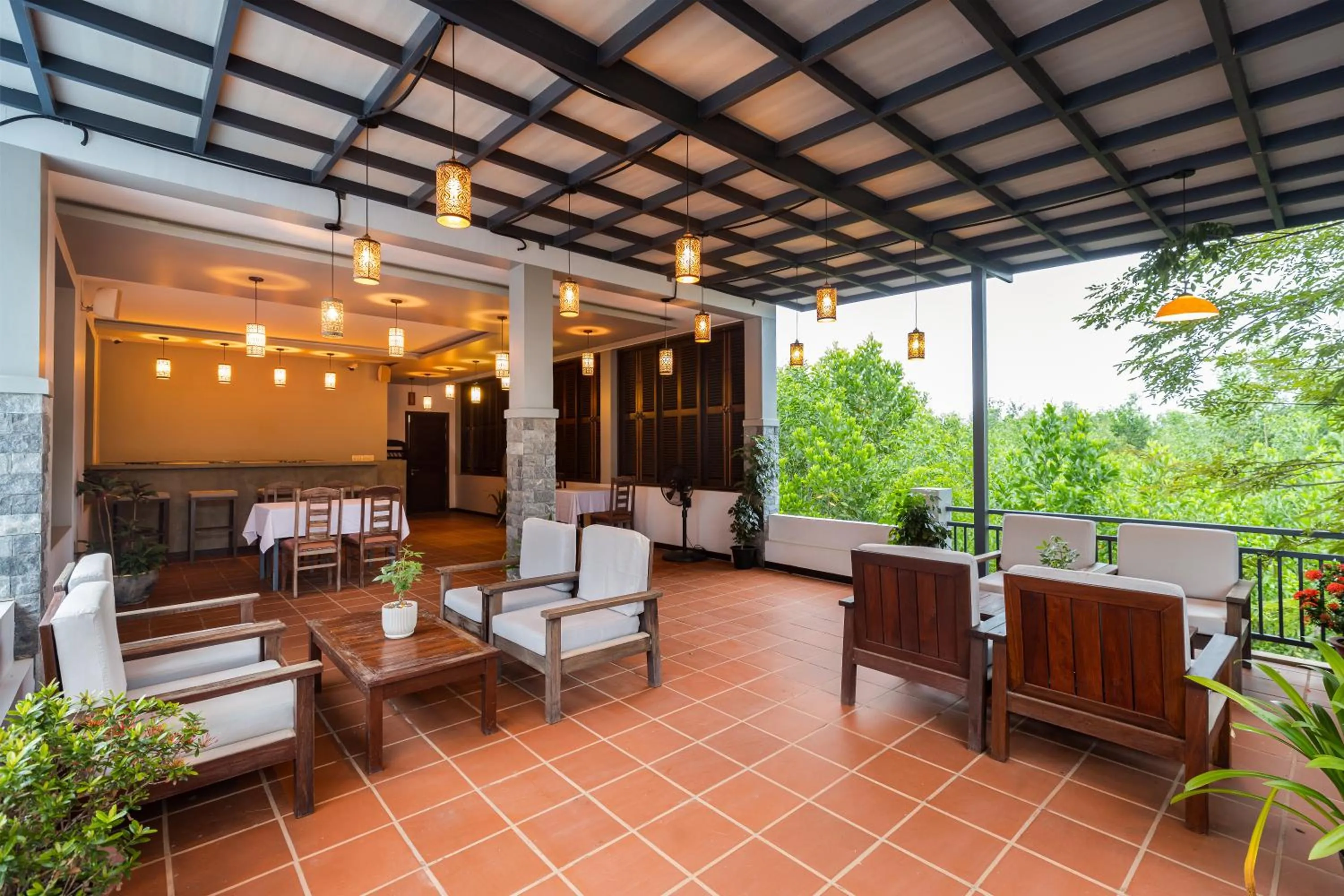Dining area in Green Amazon Residence