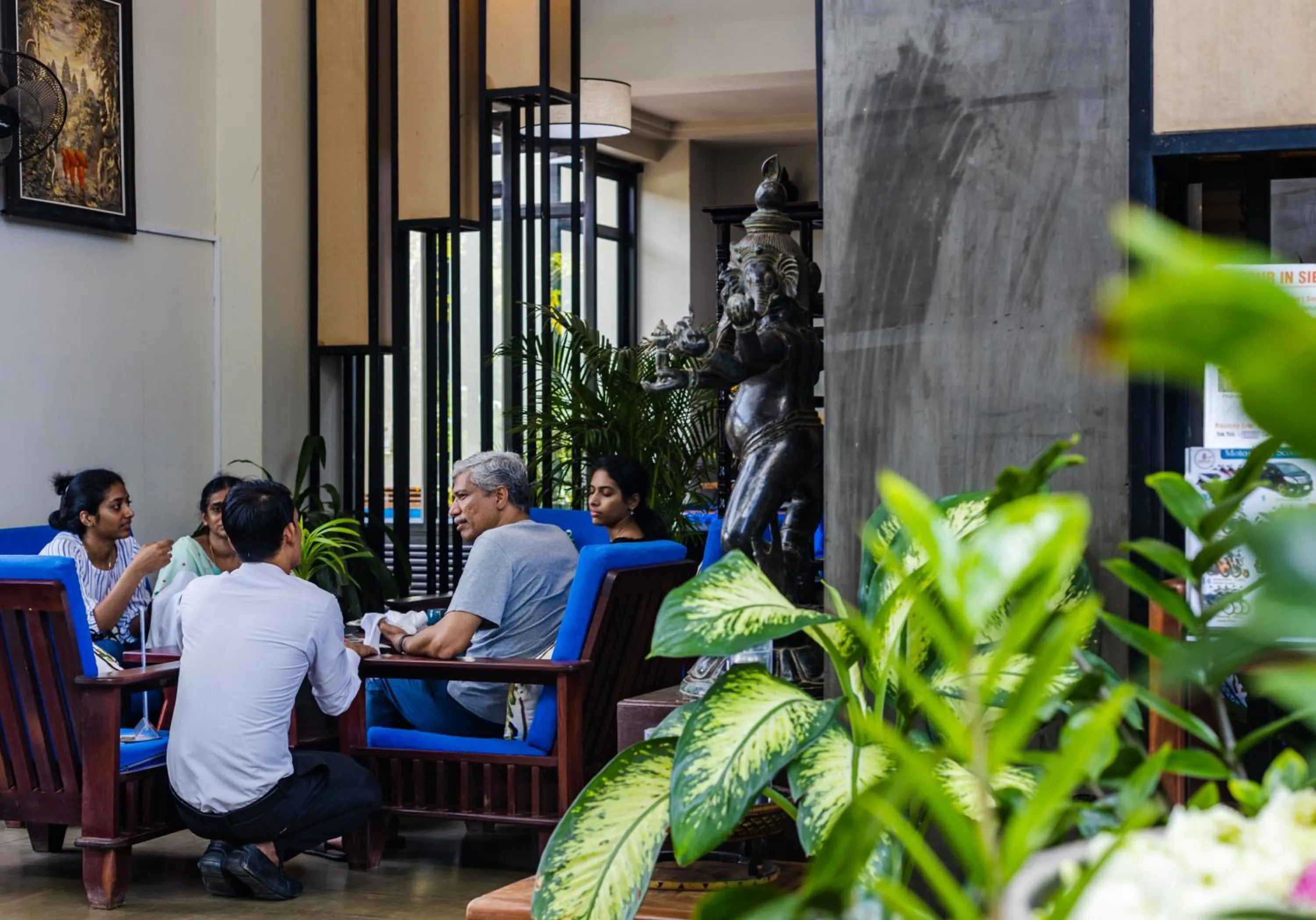 Seating area in Bayon Modern Residence