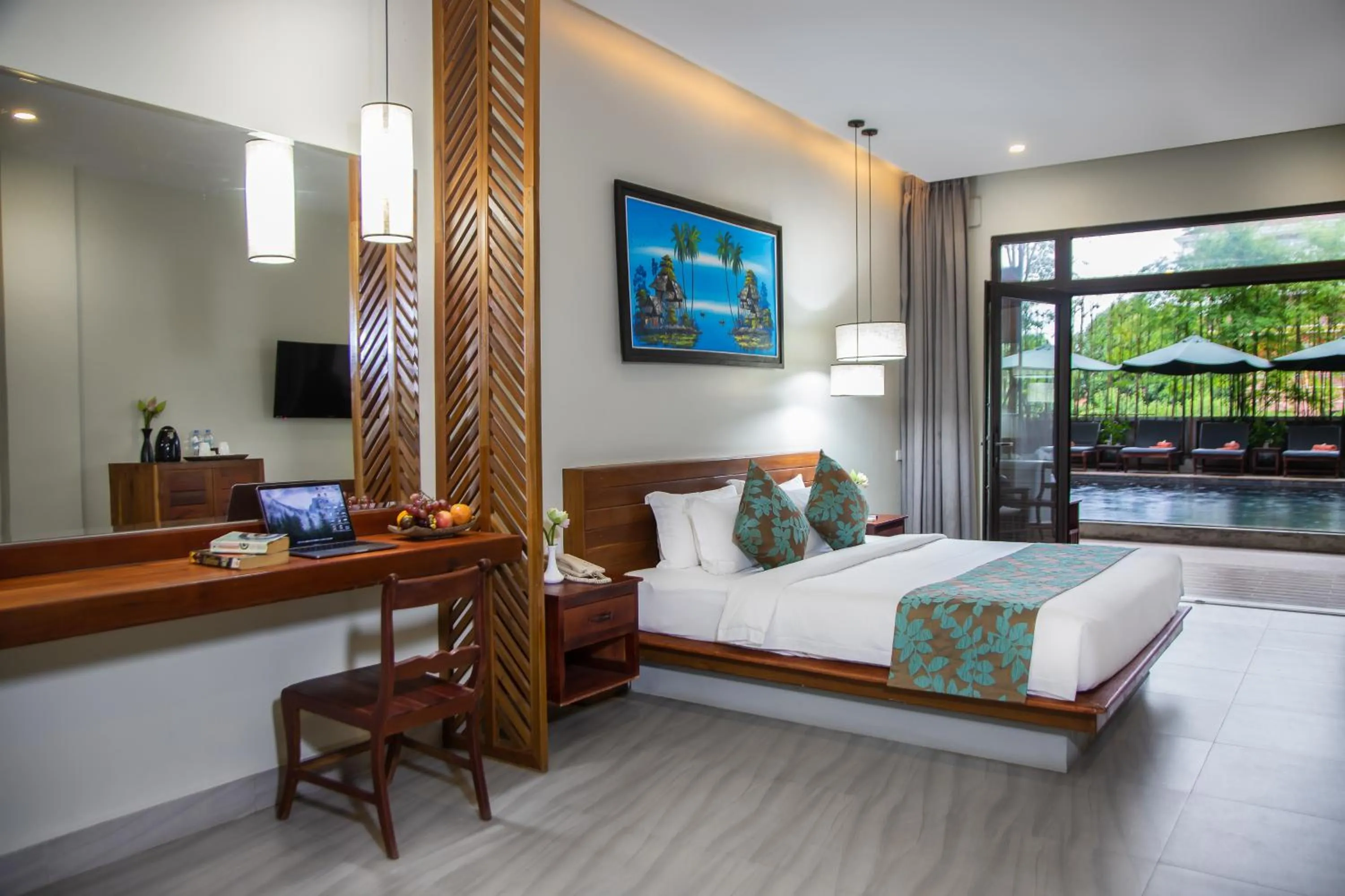 Photo of the whole room, Bed in Bayon Modern Residence