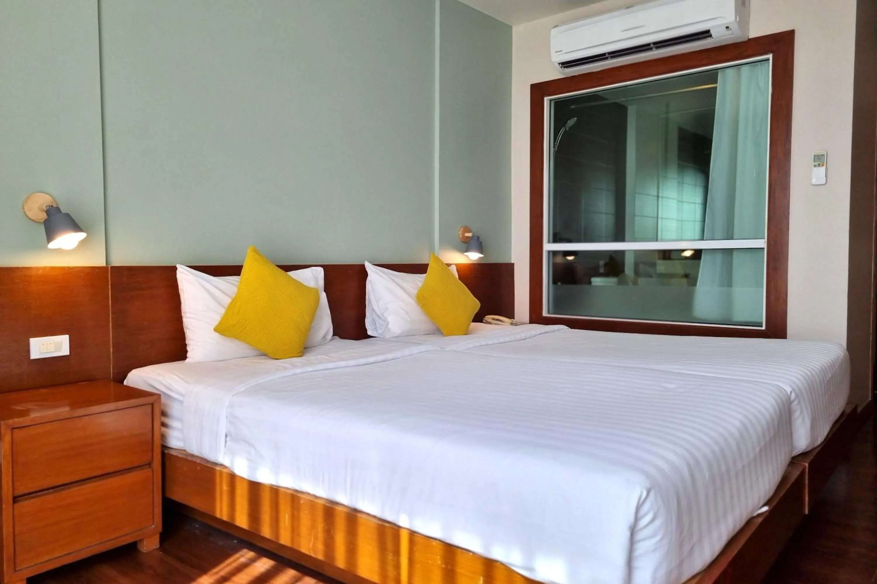 Bed in Lantana Resort Hotel Bangkok