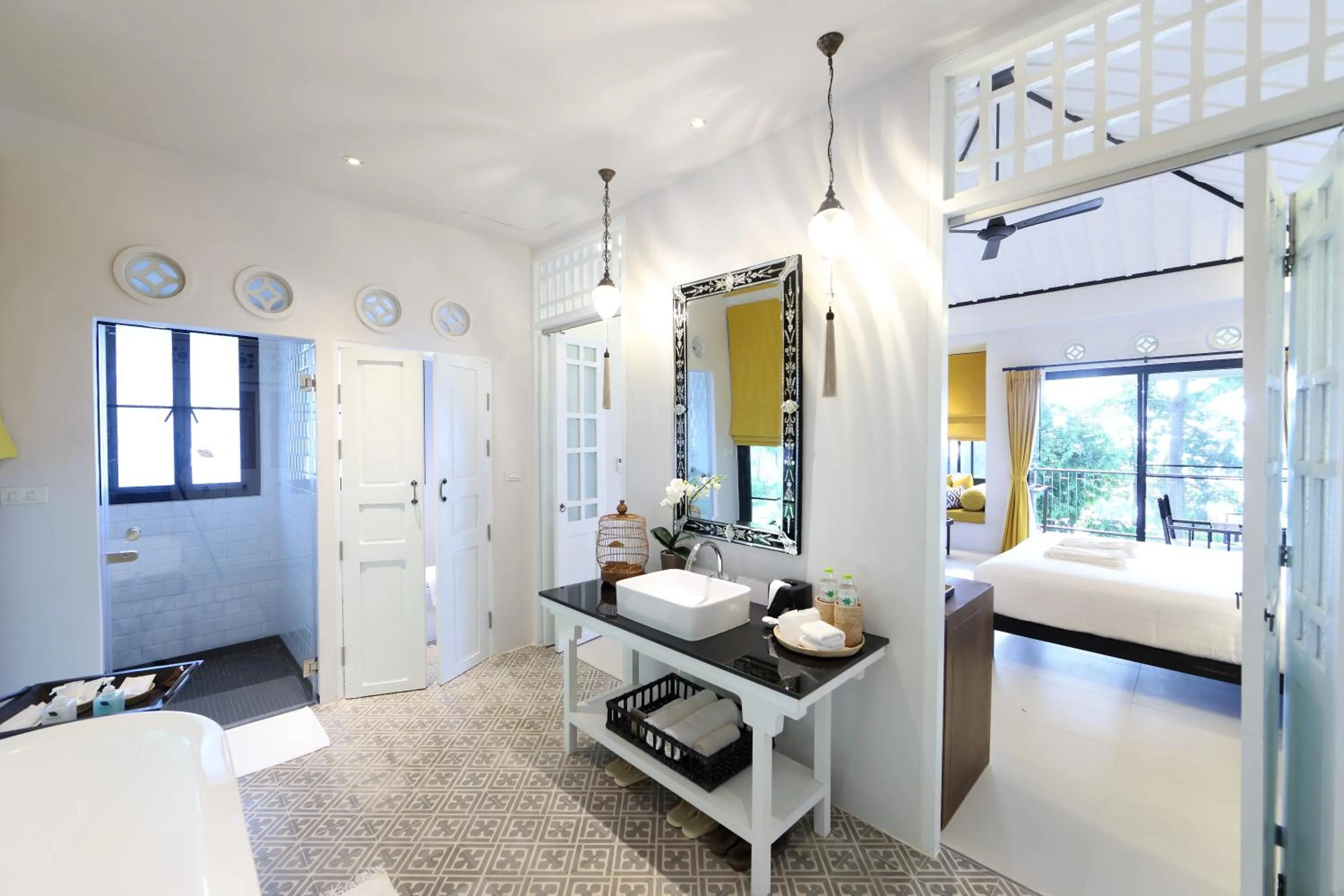 Shower, Bed in Moracea by Khao Lak Resort