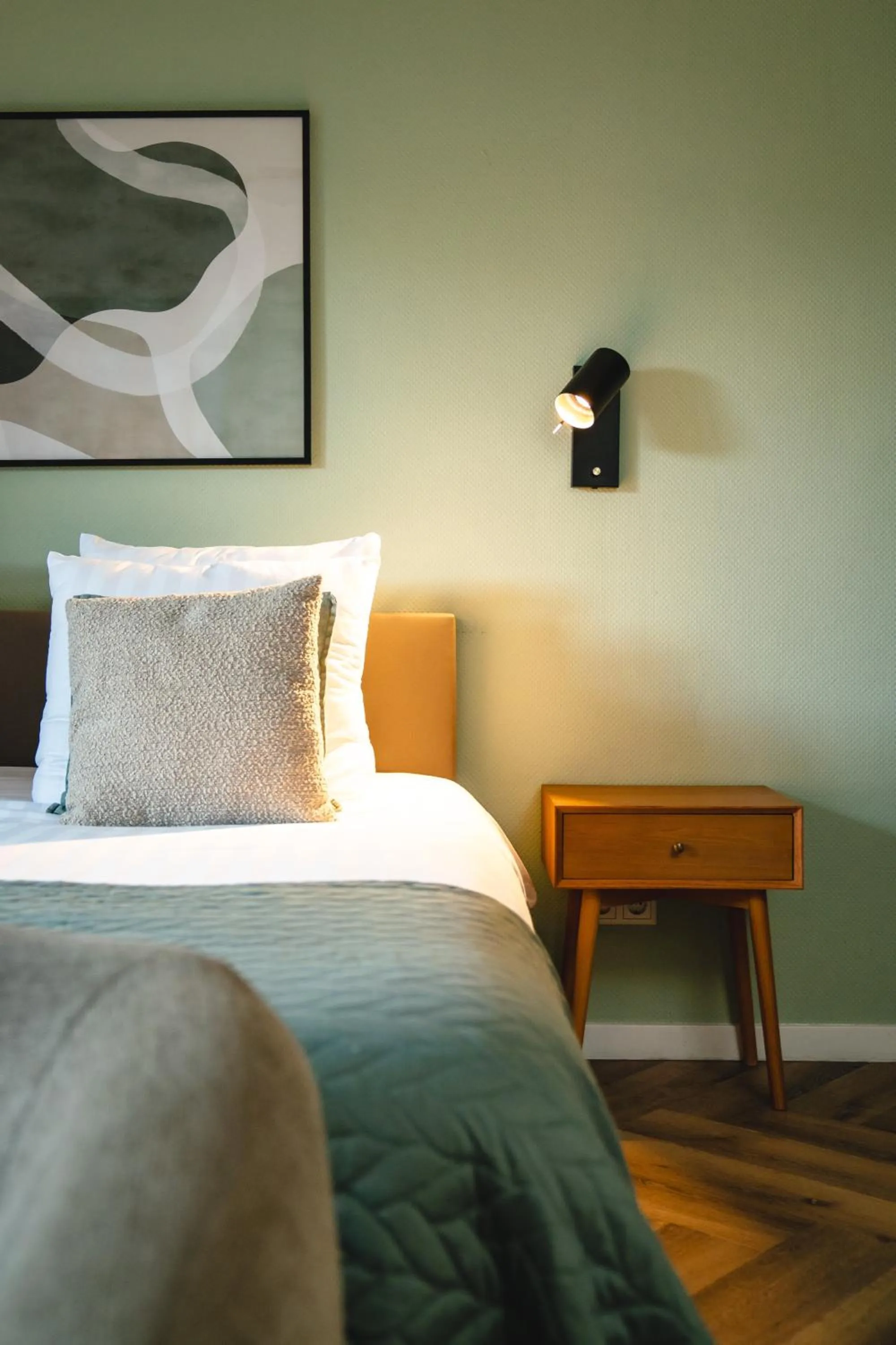 Bed in Hotel Janssen