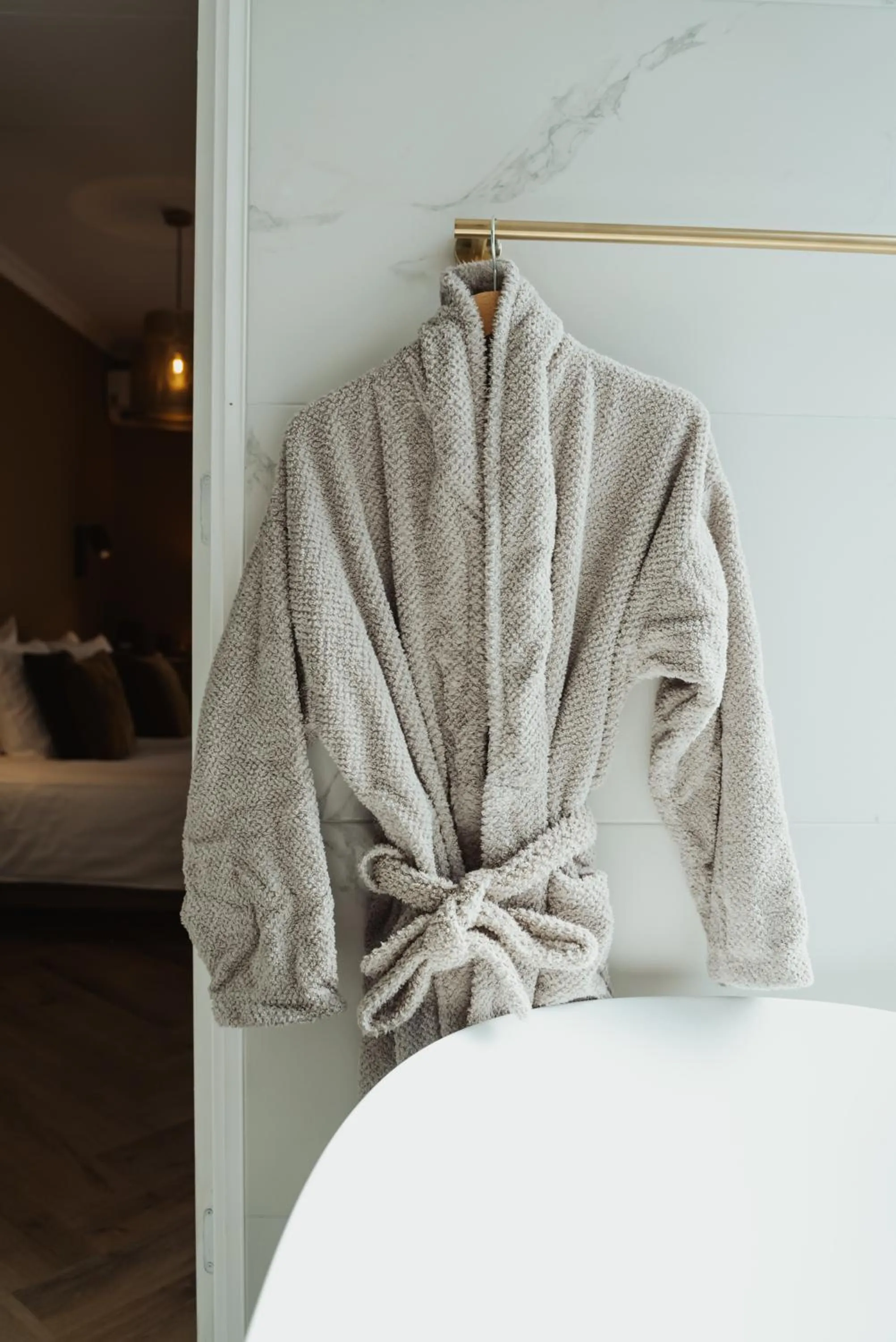 Bathroom, Bed in Hotel Janssen