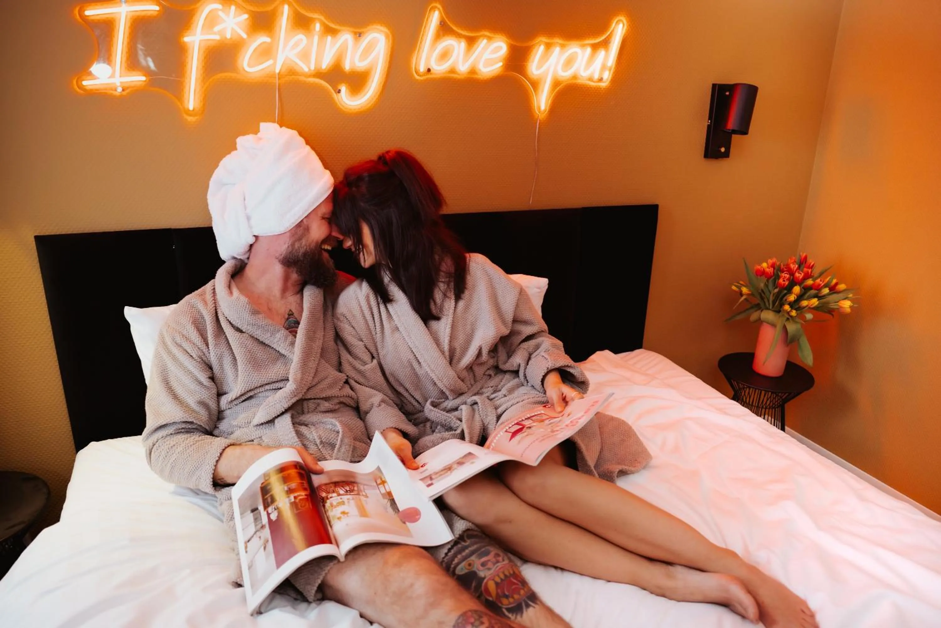 Bed in Hotel Janssen