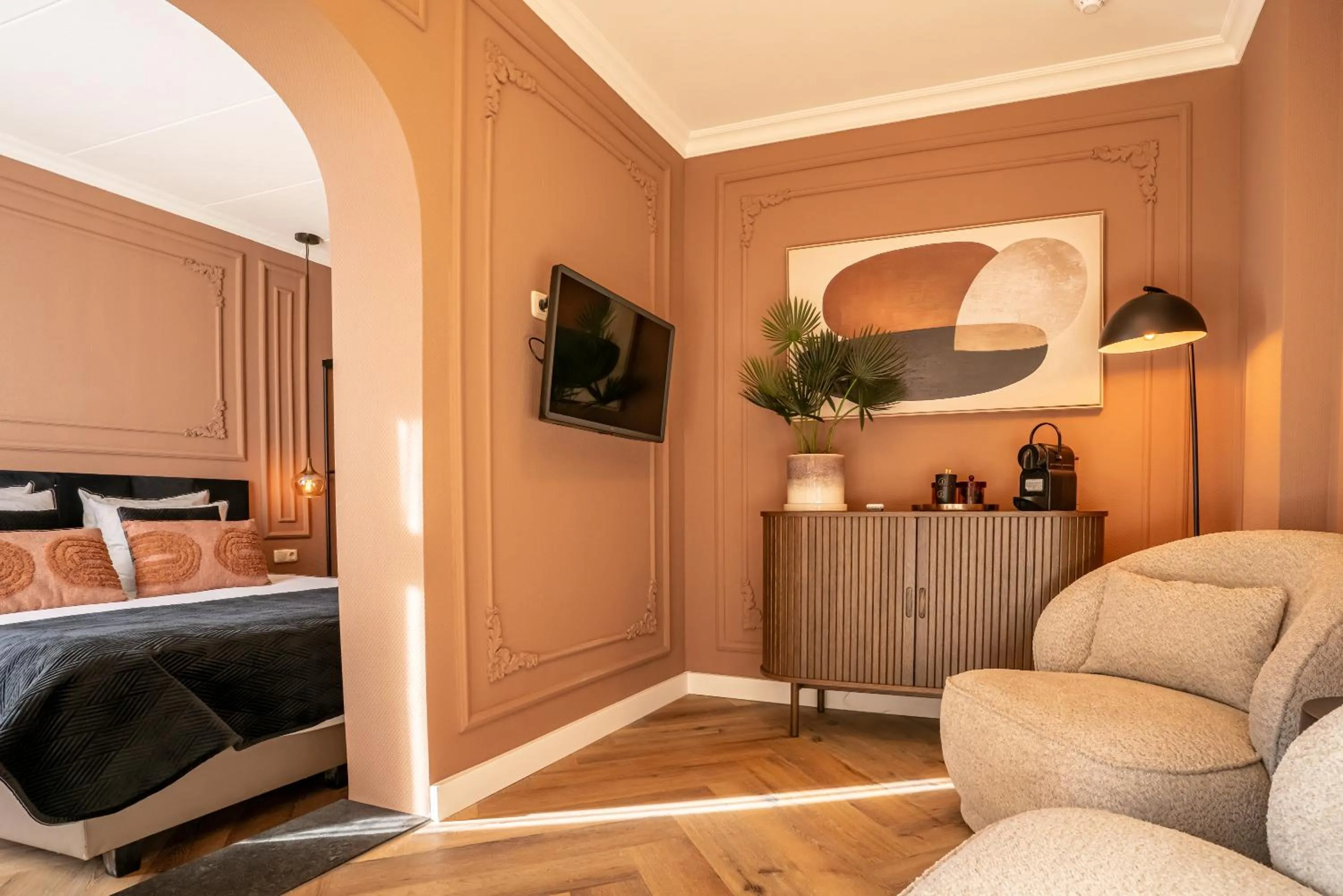 Bed in Hotel Janssen