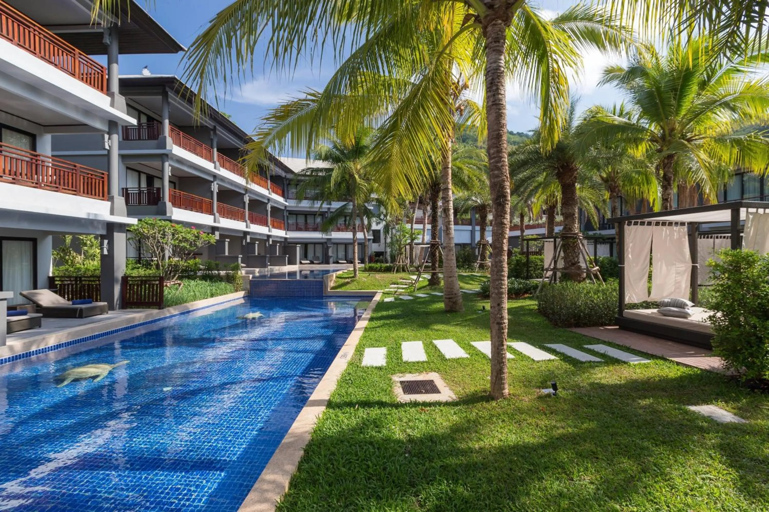 Swimming pool in Phuket Marriott Resort and Spa, Nai Yang Beach