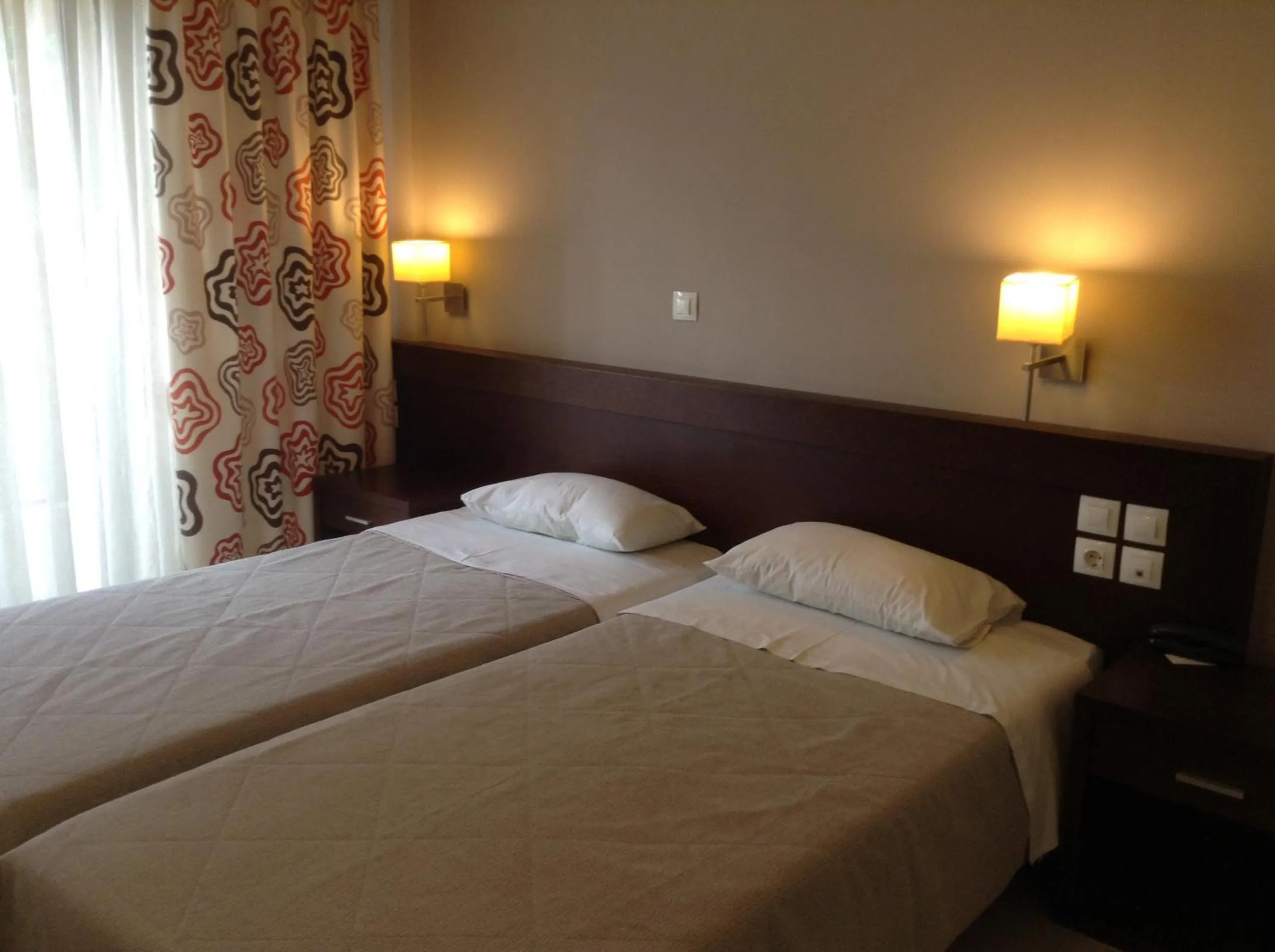 Bed in Hotel Electra