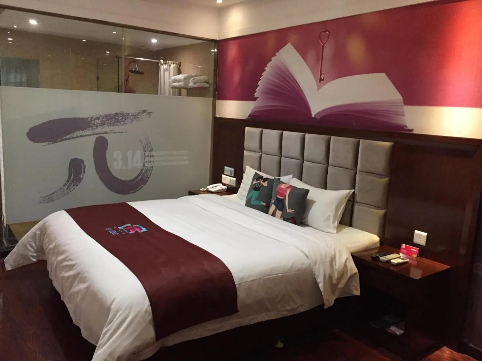 Bed in Pai Hotel Harbin Saint Sophia Cathedral Yimian Street