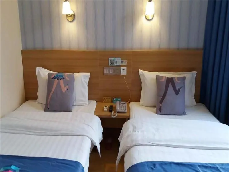 Bed in Pai Hotel Harbin Saint Sophia Cathedral Yimian Street