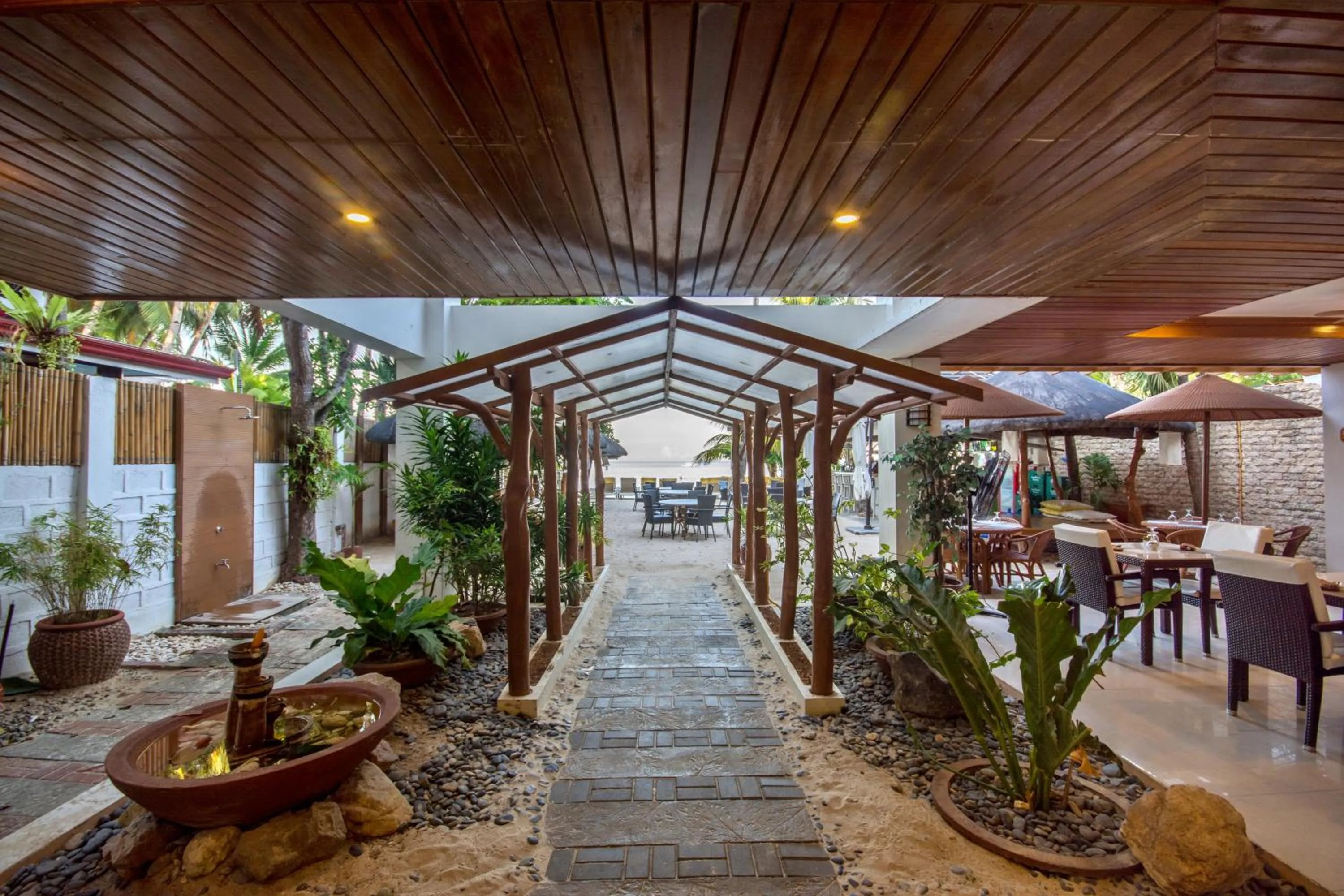 Patio in Sur Beach Resort Boracay