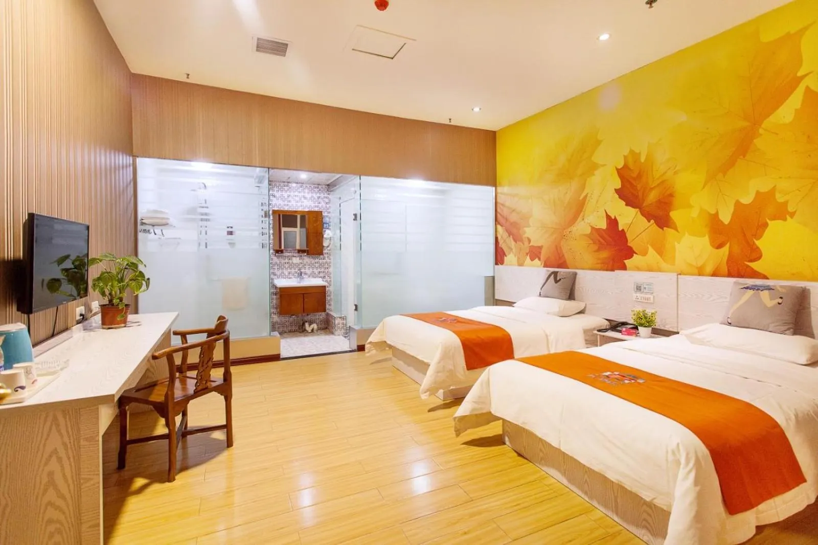 Bed in Pai Hotel Chongqing Wanzhou Gaosuntang Commerce And Trade City