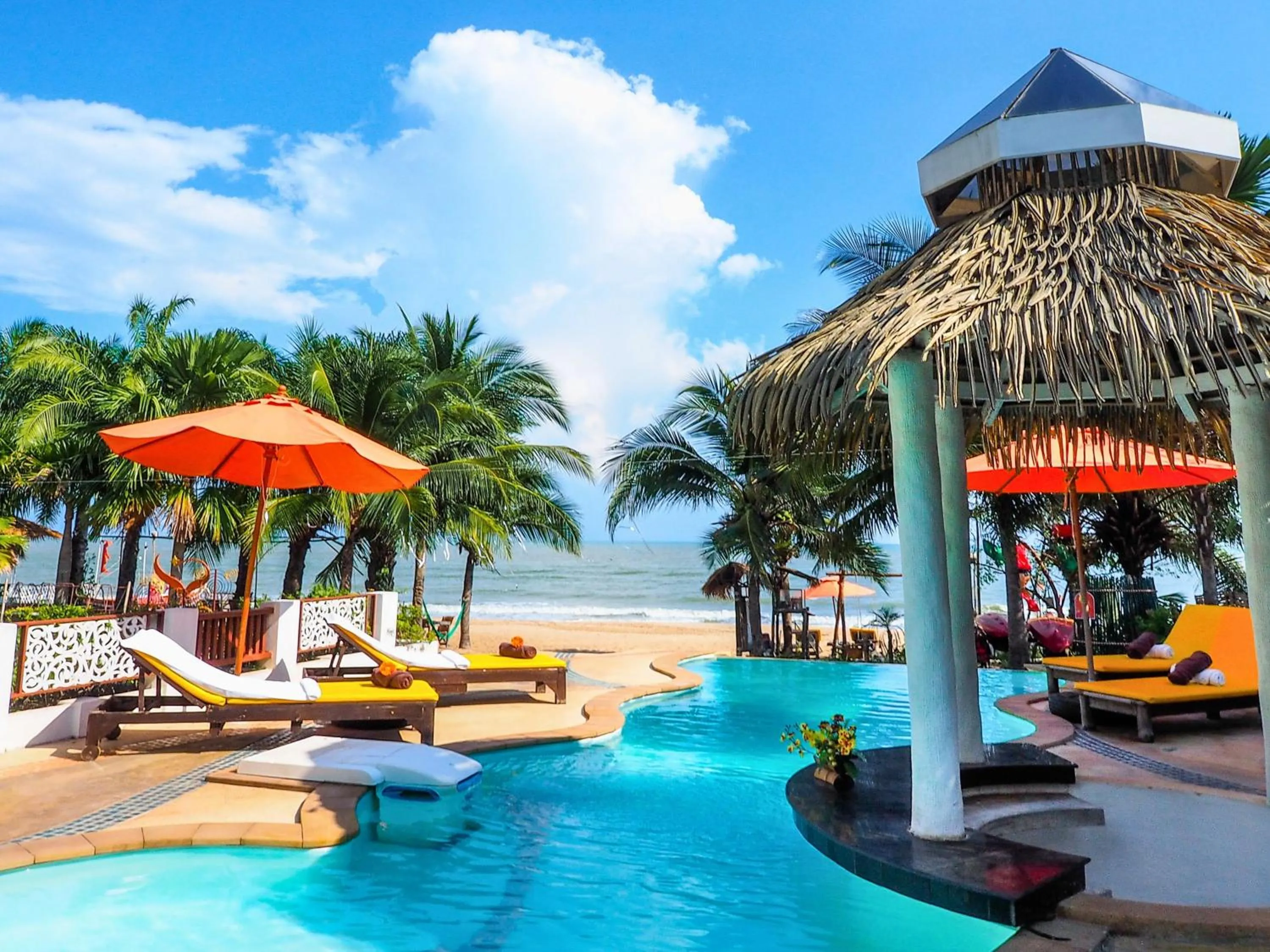 Pool view in Vartika Resovilla Kuiburi Beach Resort and Villas