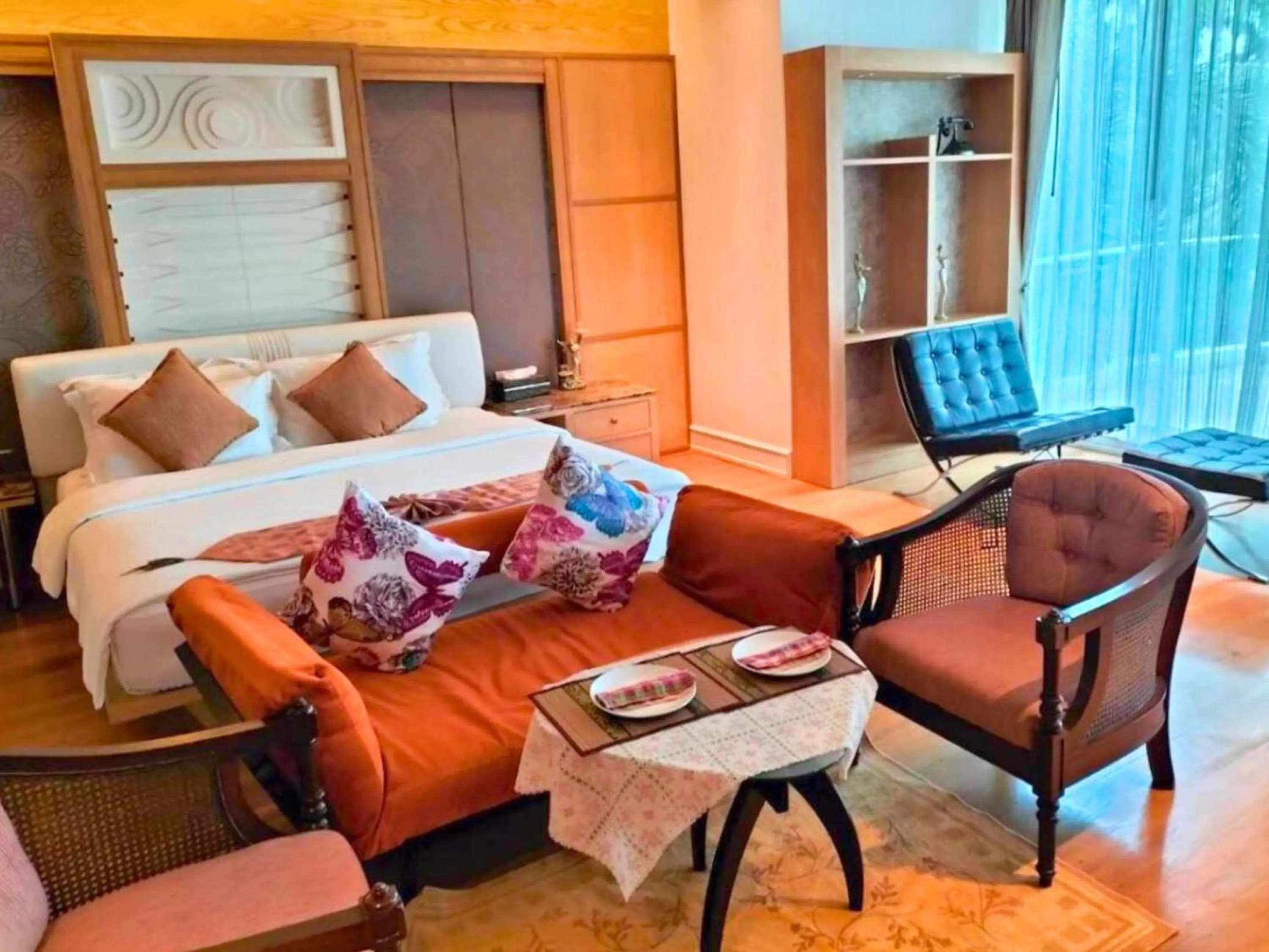 Bed in Vartika Resovilla Kuiburi Beach Resort and Villas