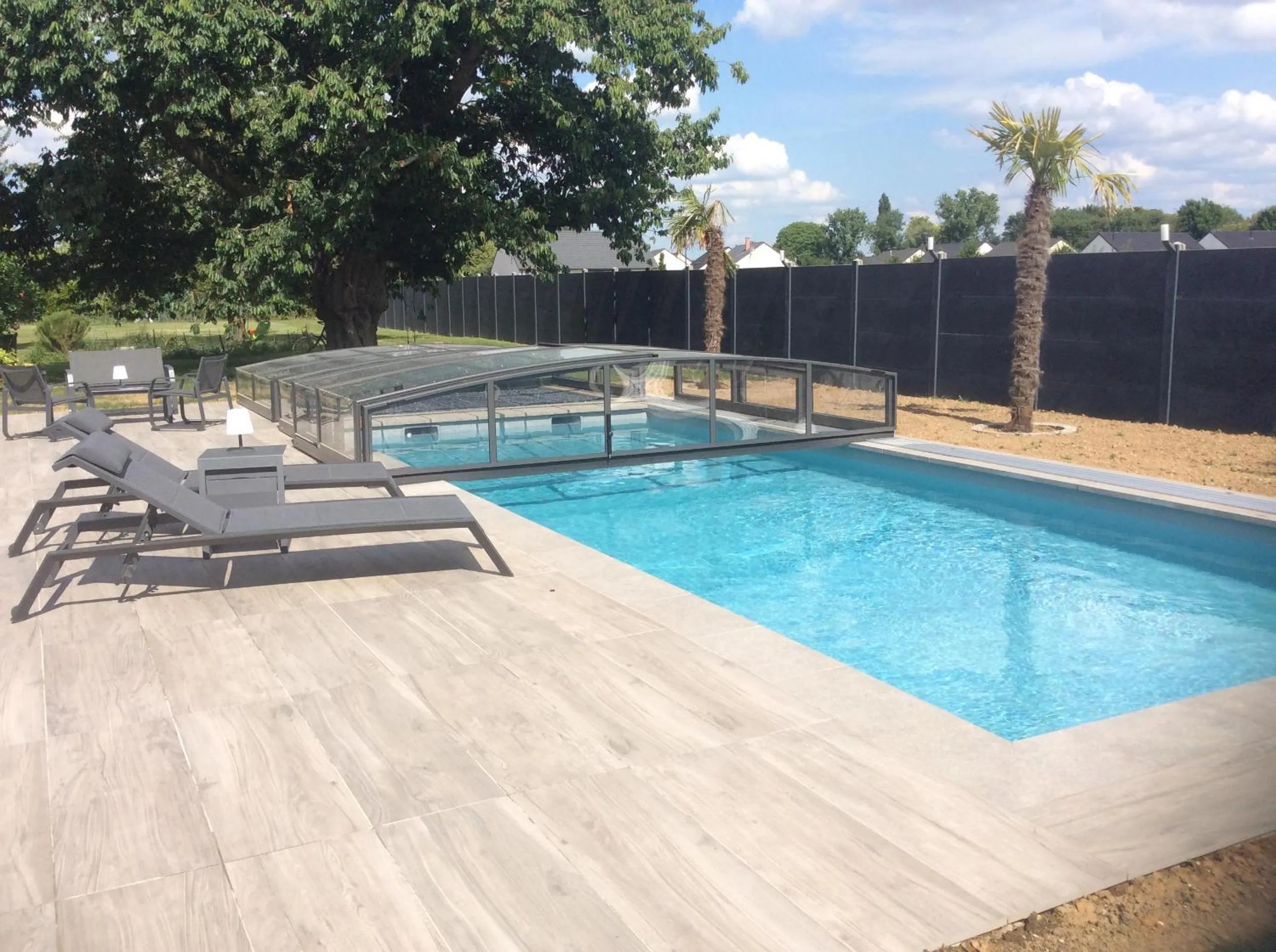 Swimming pool in L'hostellerie du chateau