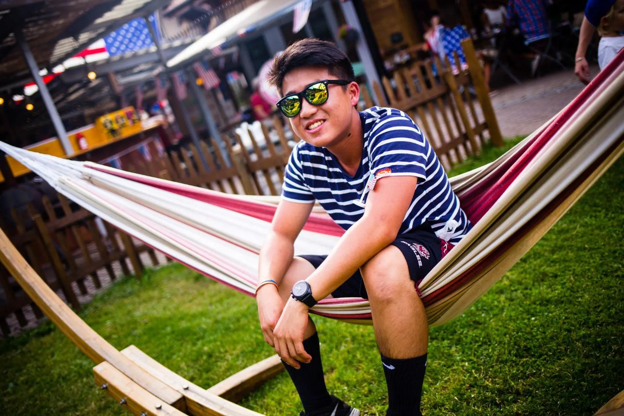 Garden in Balmers Hostel