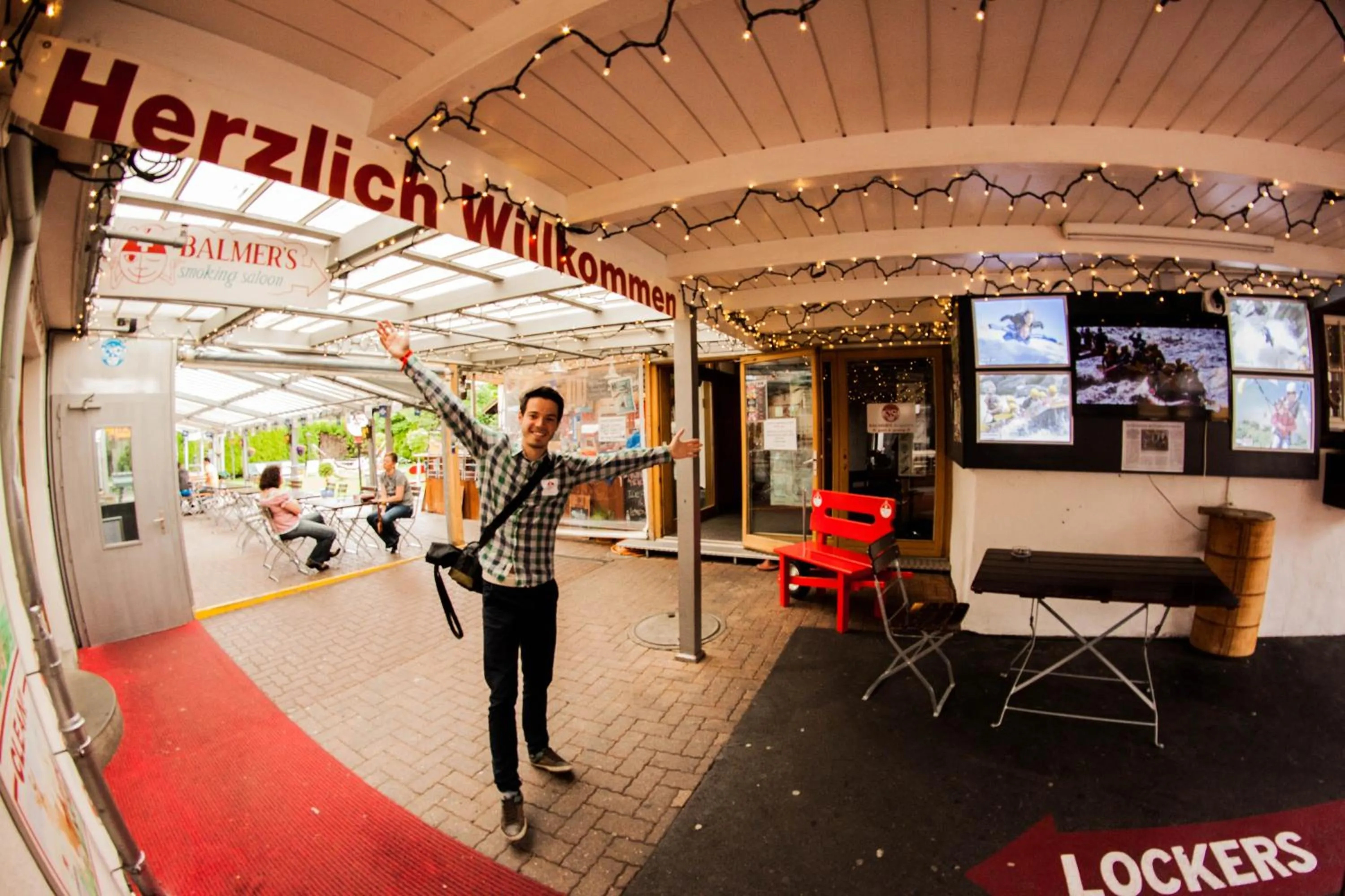Balcony/Terrace in Balmers Hostel