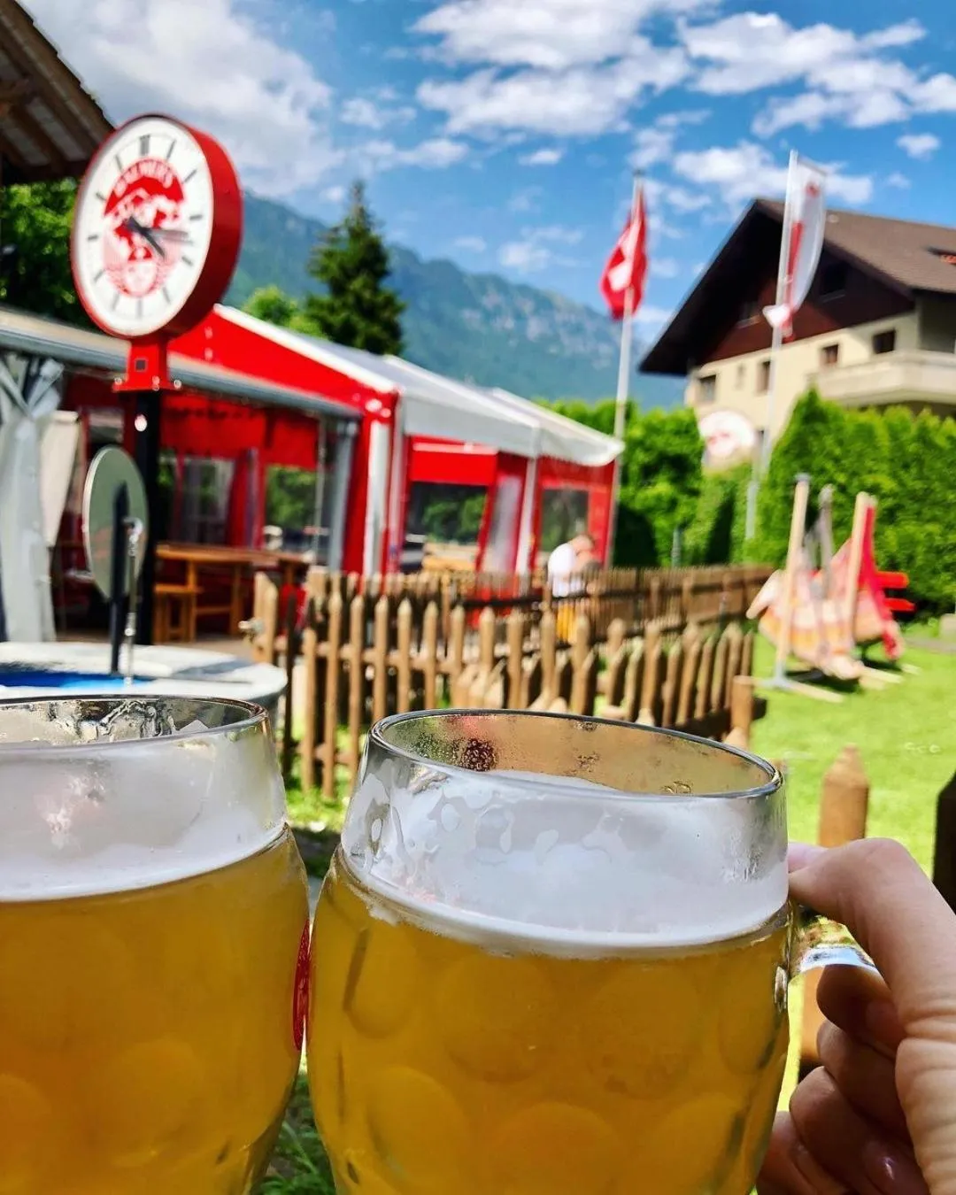 Garden in Balmers Hostel