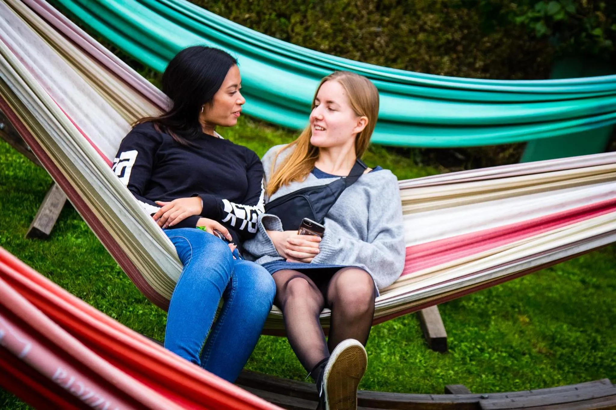 Garden in Balmers Hostel