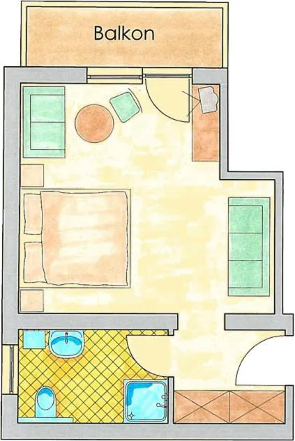 Floor plan in Hotel Idhof