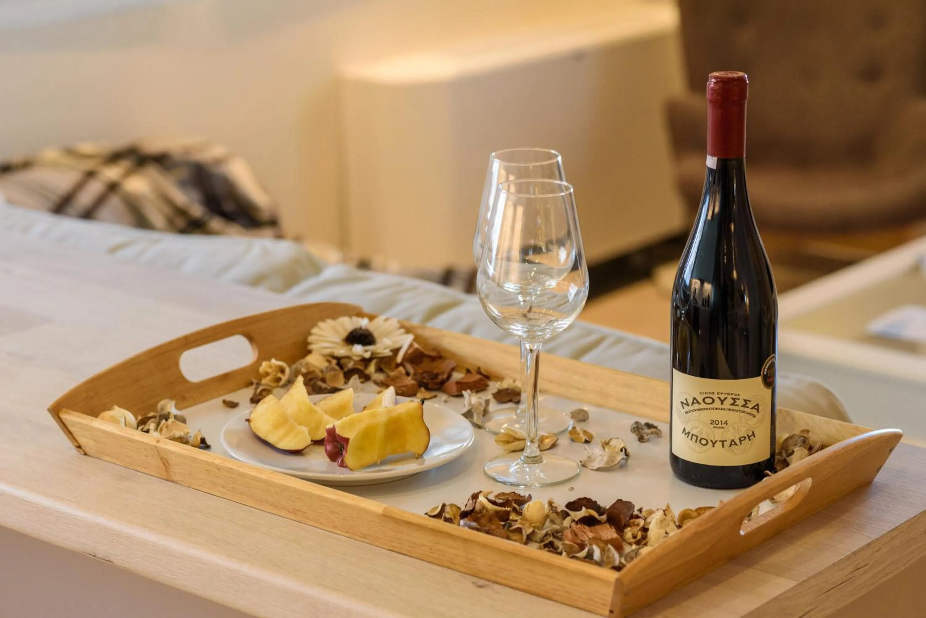 Food and drinks in The Mansion - Kalamata Mediterranean Villas