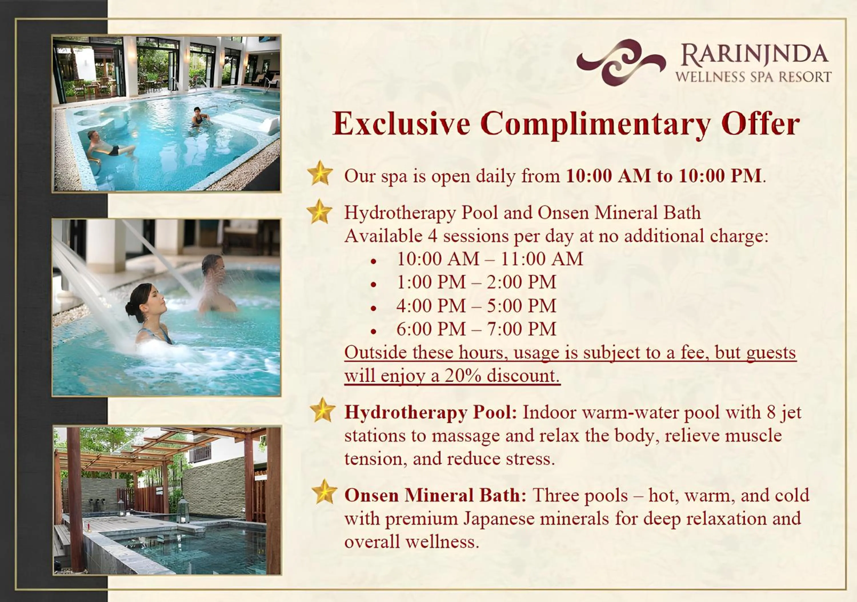 Swimming pool in Rarin Jinda Wellness Spa Resort