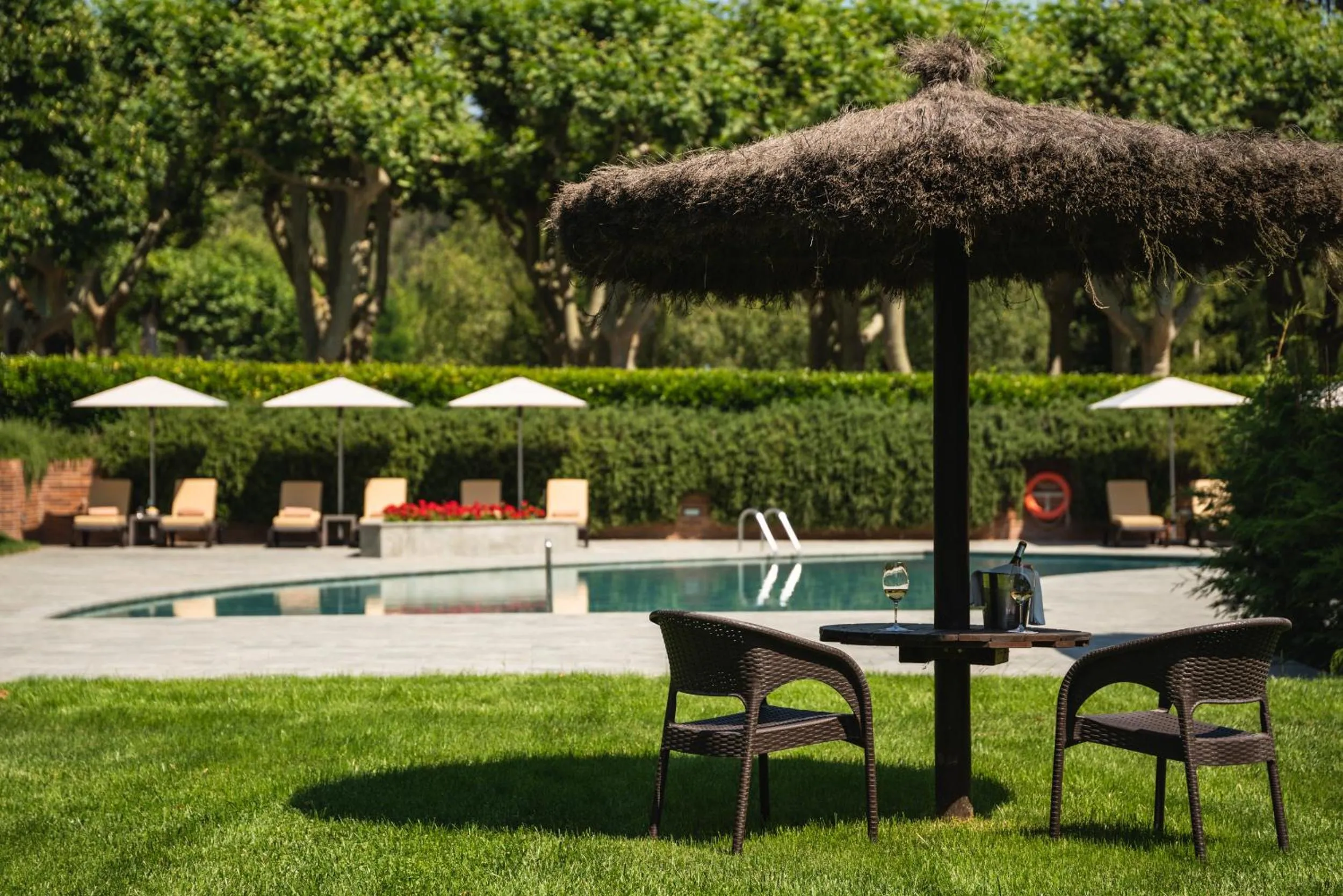 Swimming pool in Hotel Balneari Termes Orion