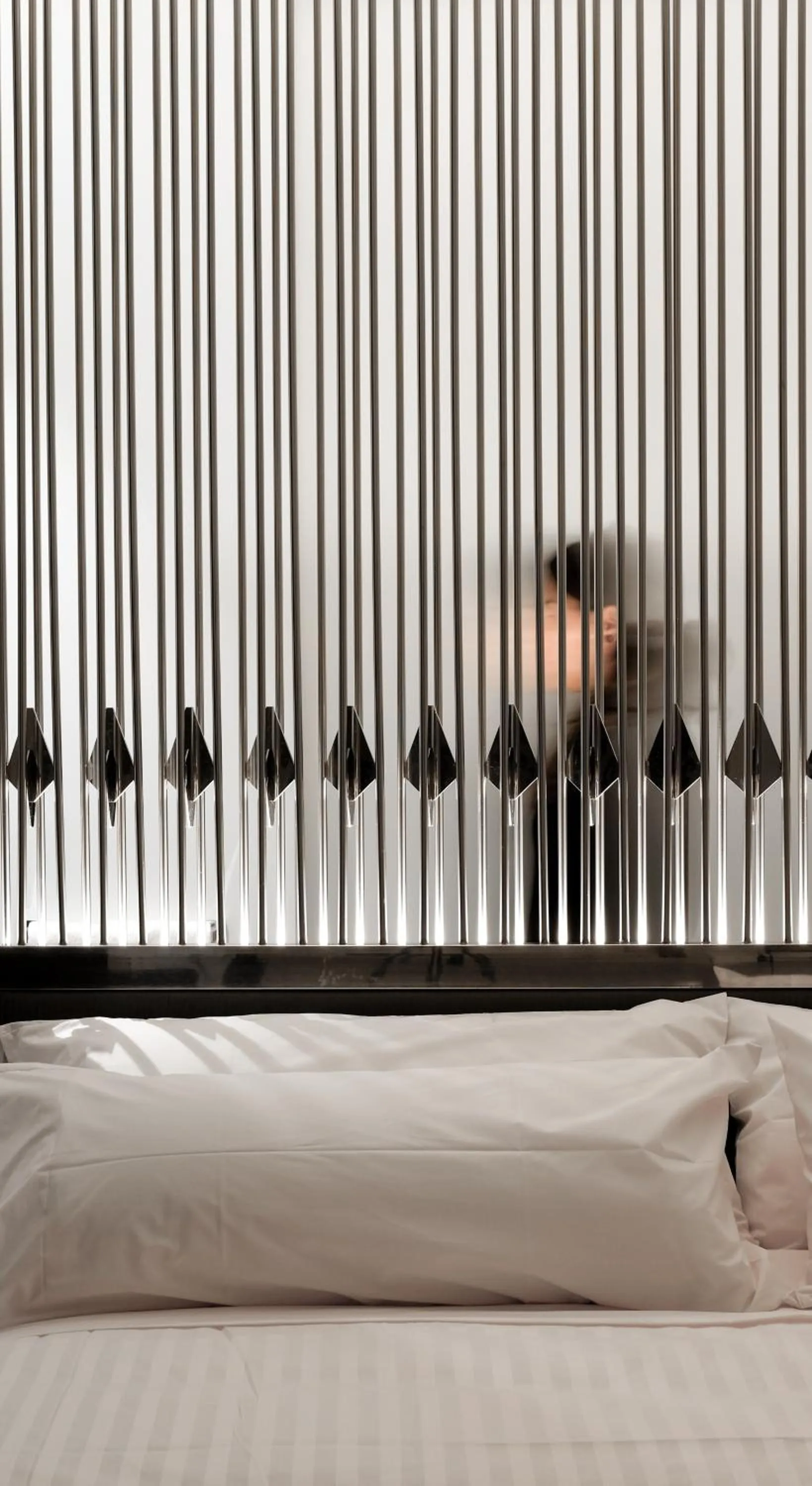 Decorative detail, Bed in Hotel Balneari Termes Orion