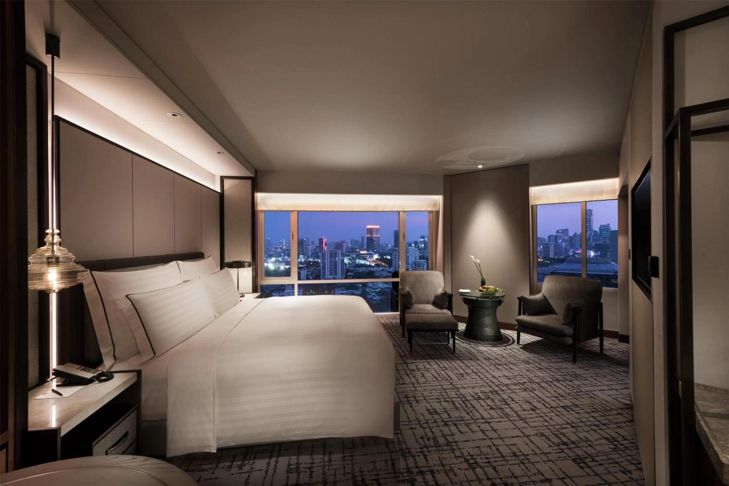 Bed in Conrad Bangkok