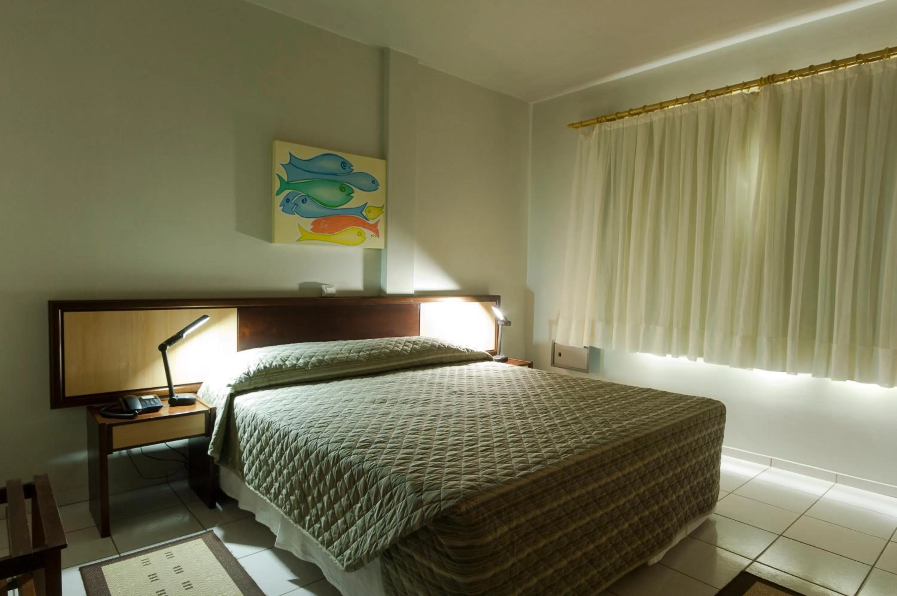 Bathroom, Bed in Hotel Gumz