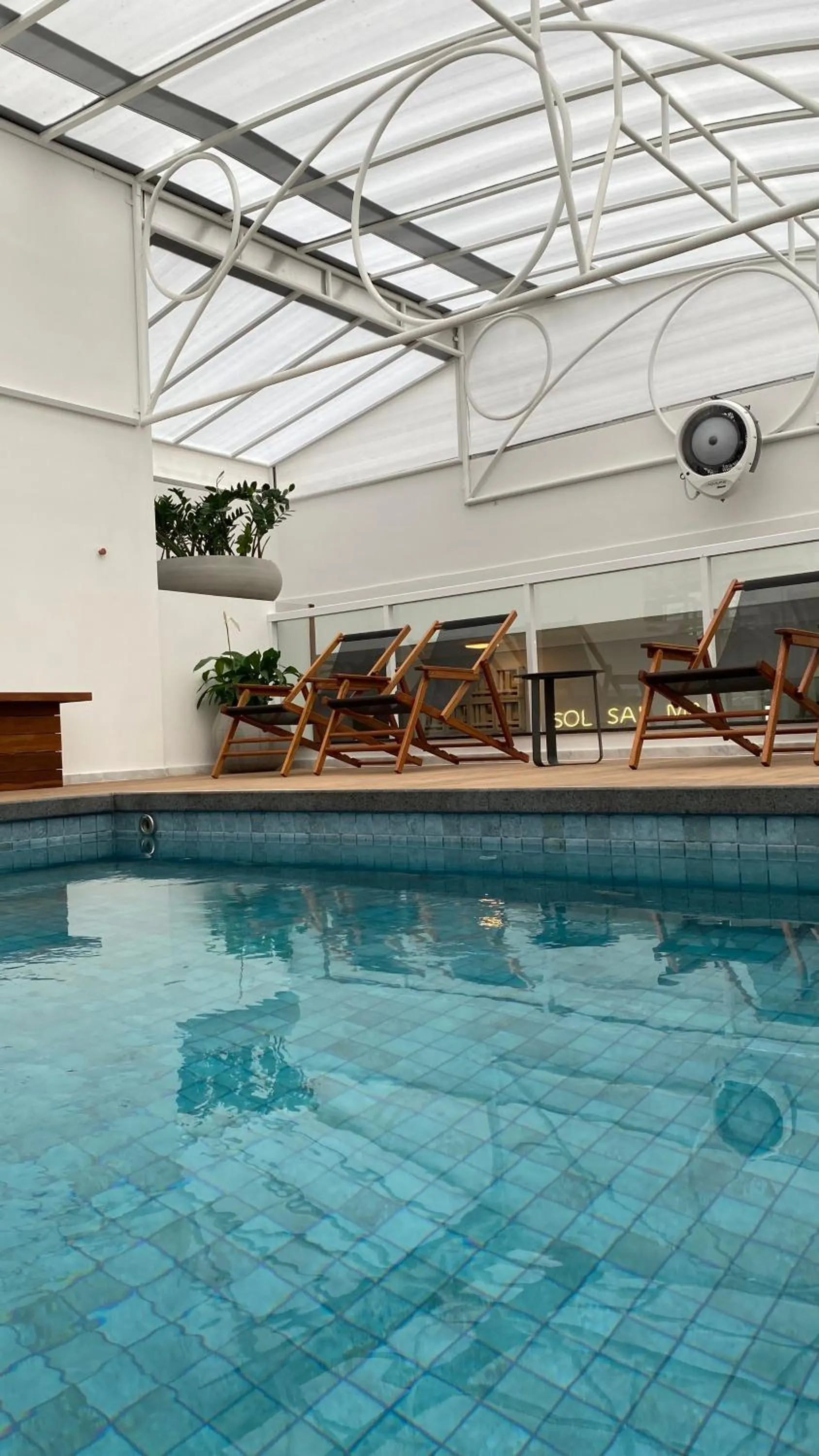 Pool view in Hotel Gumz