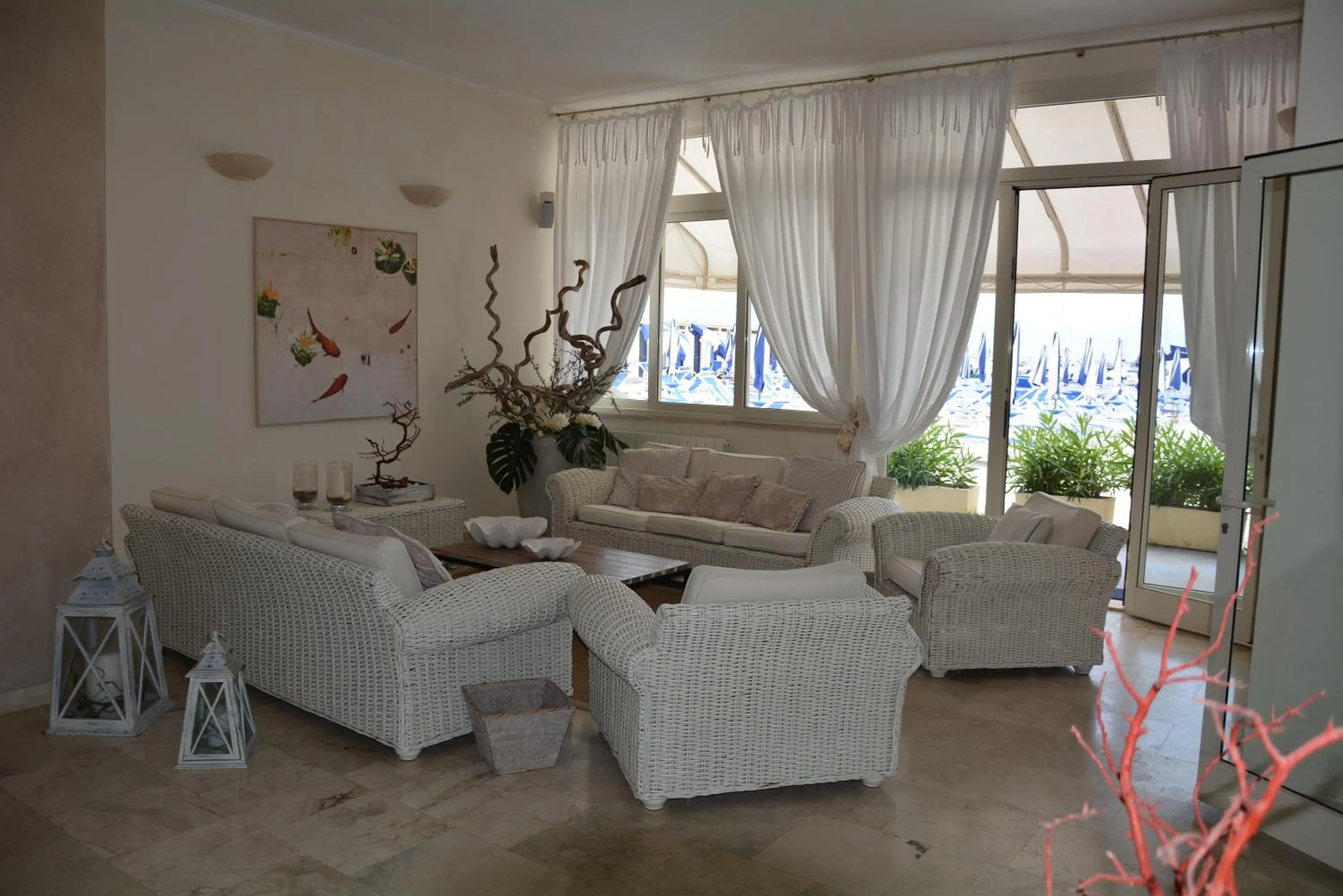 Communal lounge/ TV room in Hotel Bagni Lido