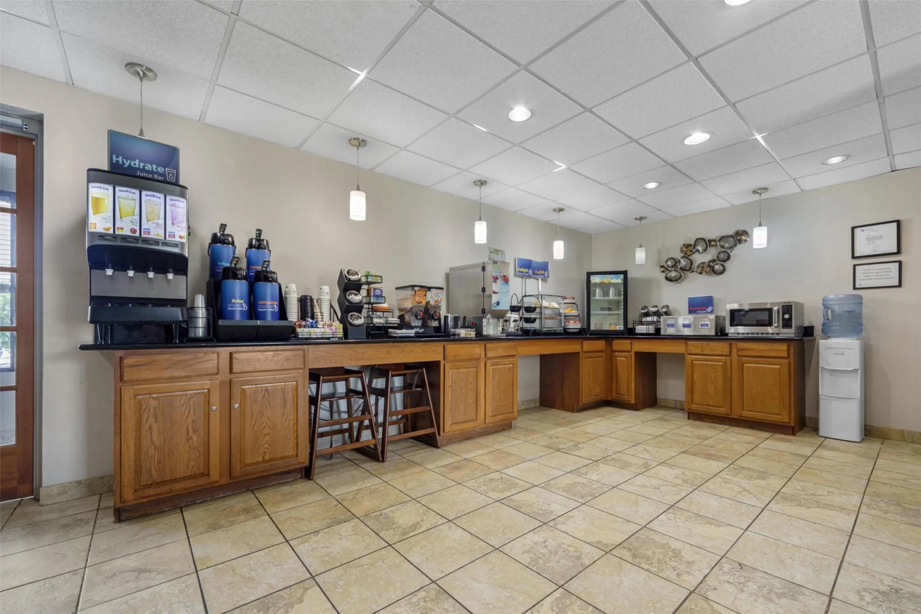 Breakfast in Best Western Galaxy Inn