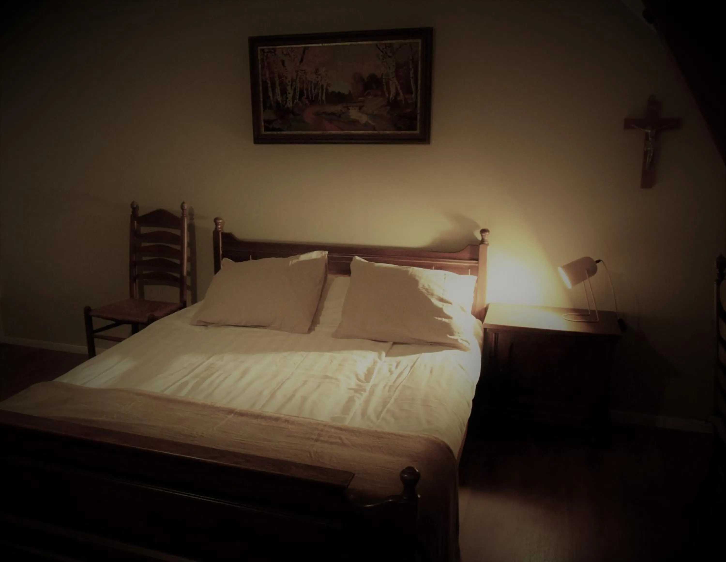 Bedroom, Bed in Hoeve de Mertel