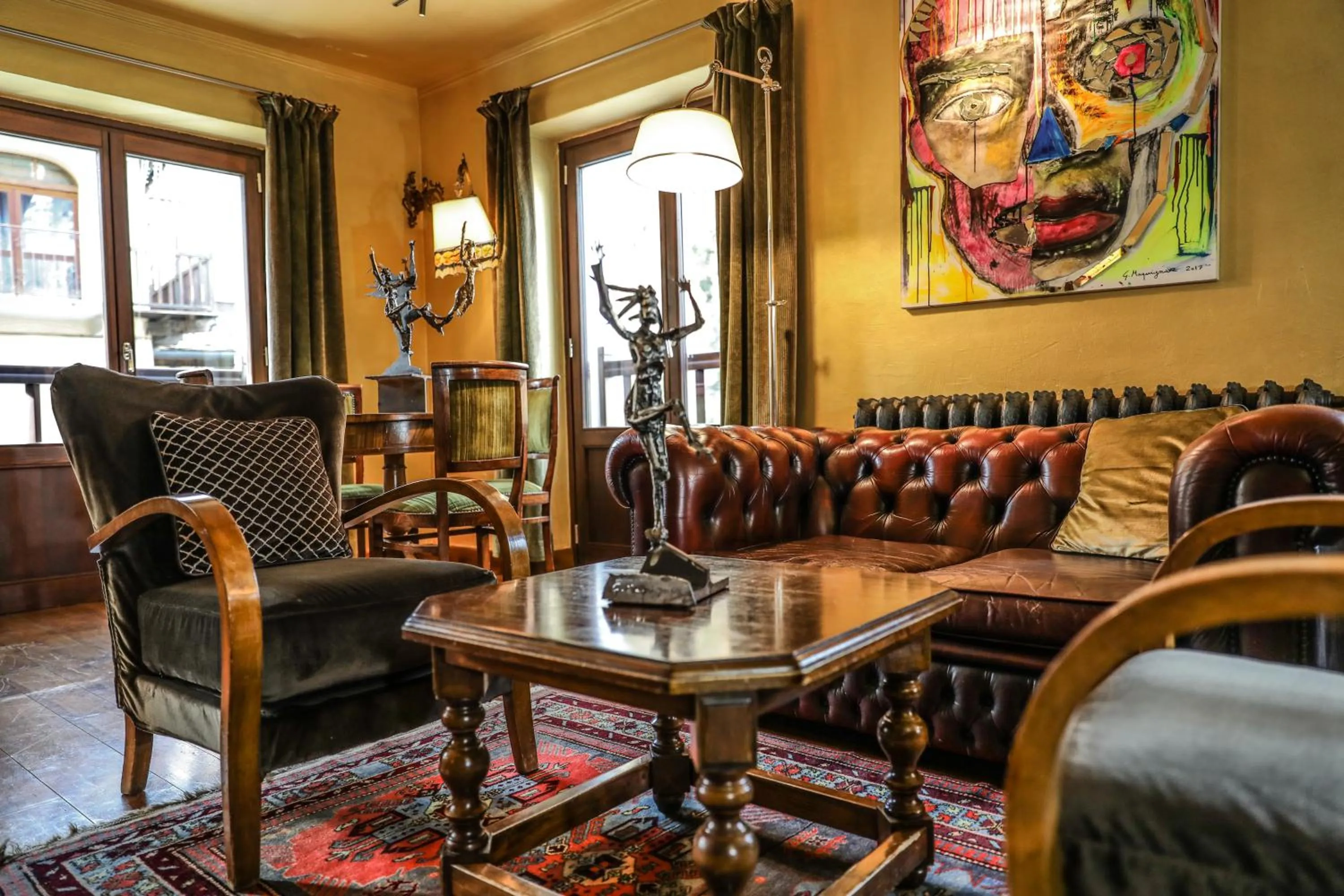 Lobby or reception in Art Apartments Alpine Residence