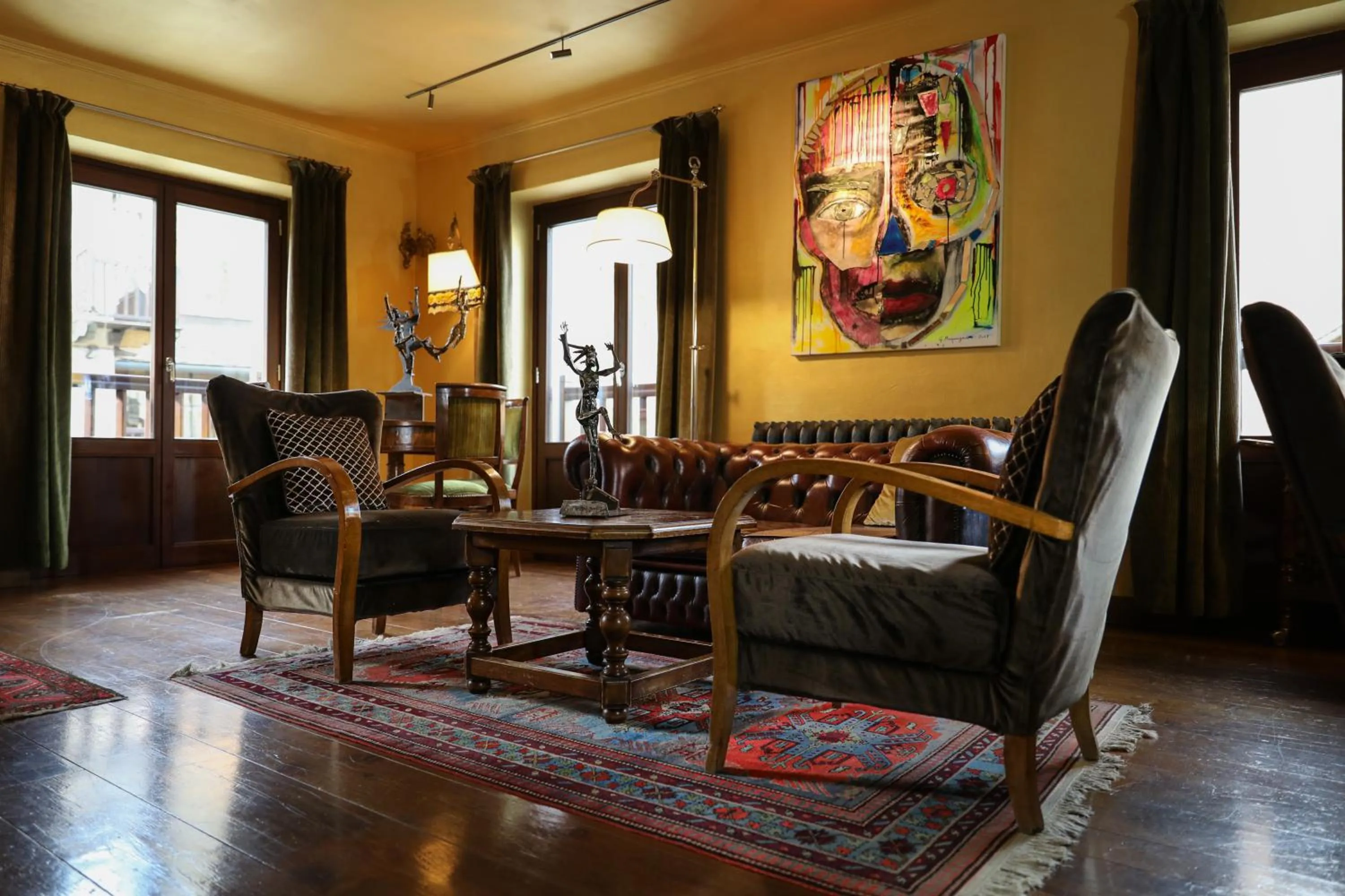 Lobby or reception in Art Apartments Alpine Residence