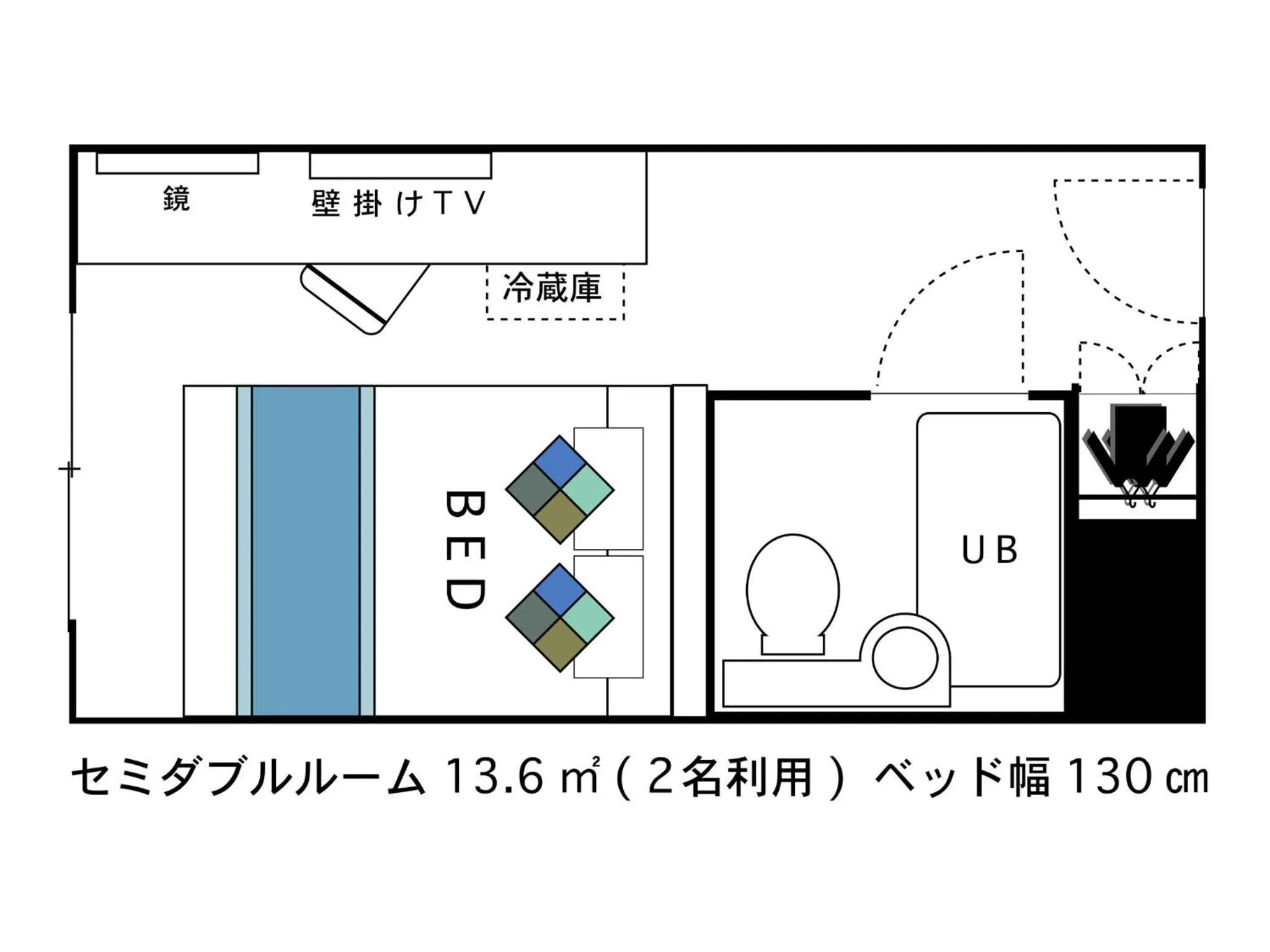 Photo of the whole room in Hotel Areaone Tokai