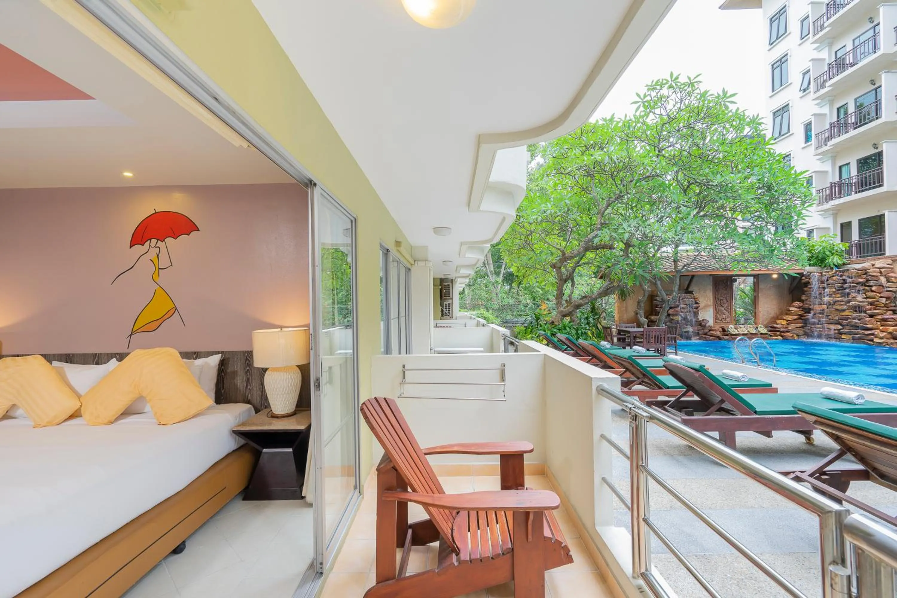 Pool view in Bella Villa Prima