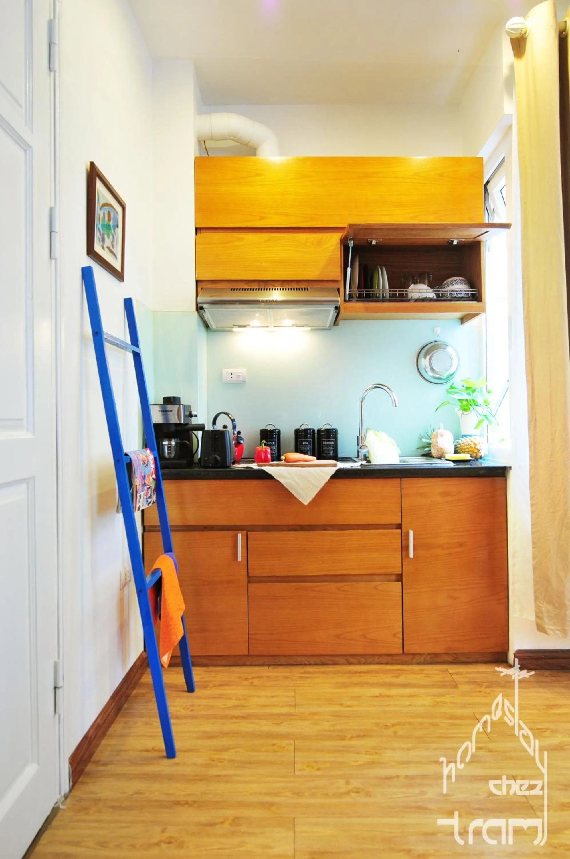 Kitchen or kitchenette in Chez Tram Homestay