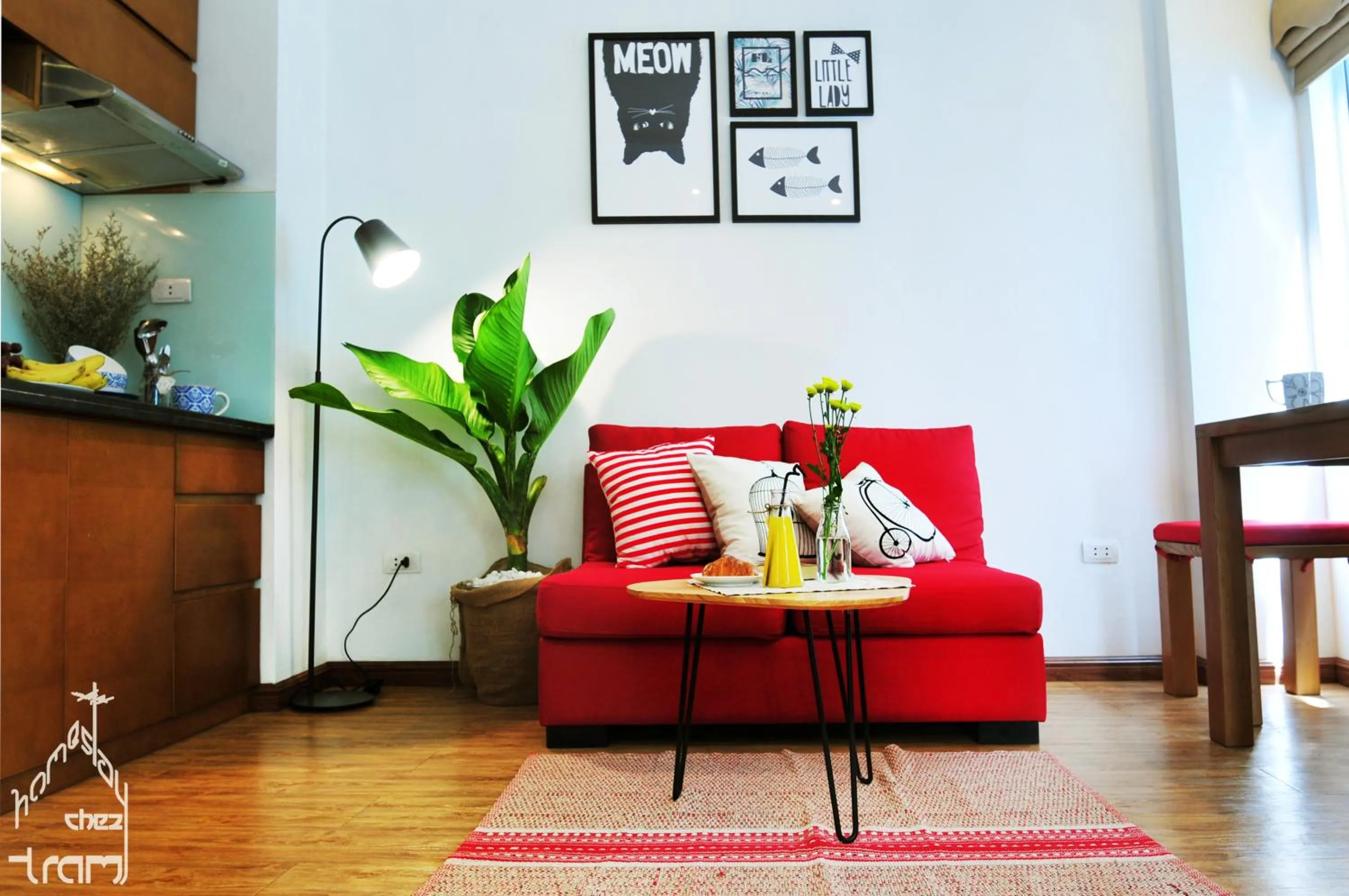 Living room in Chez Tram Homestay