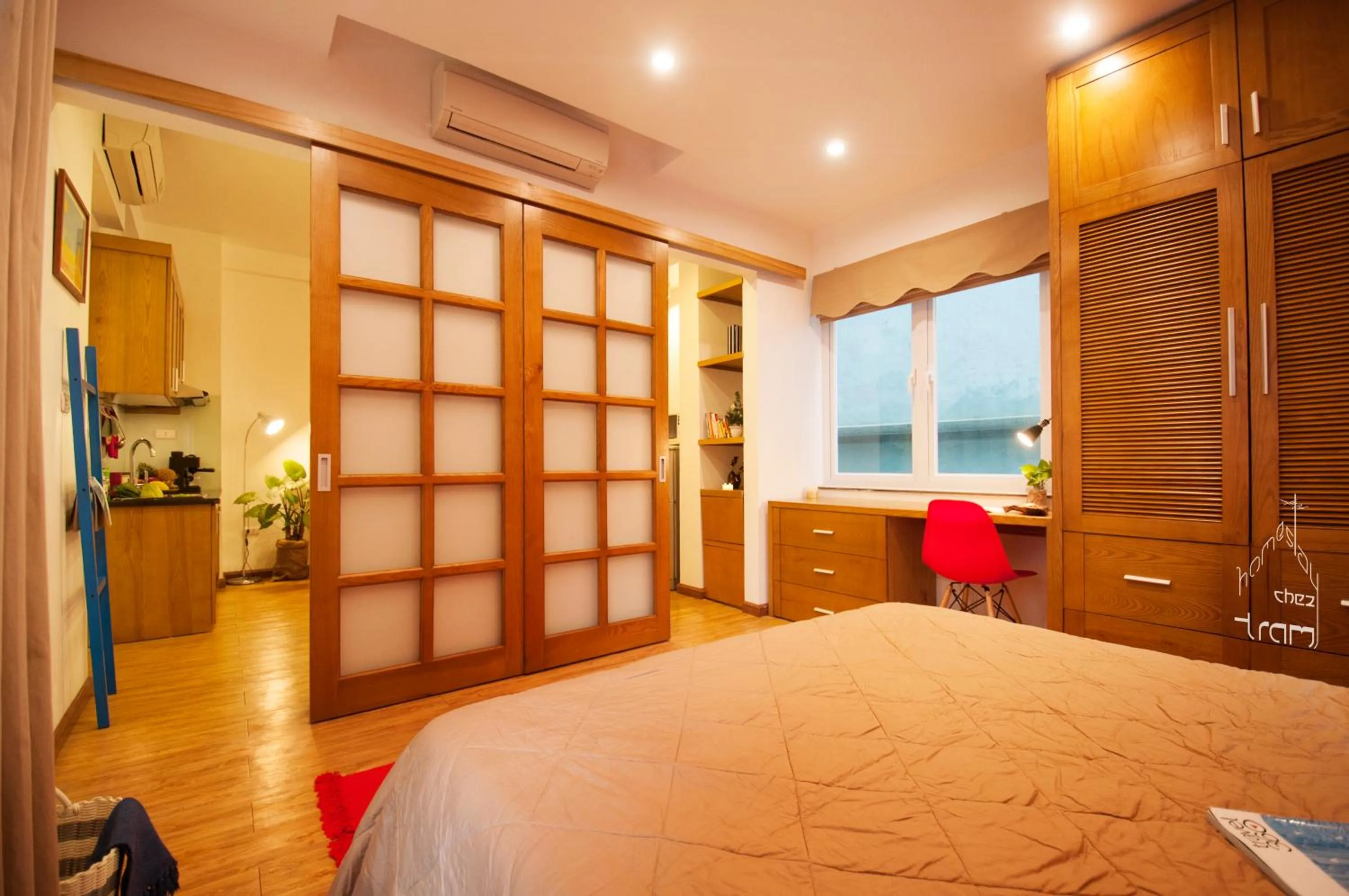 Bed in Chez Tram Homestay