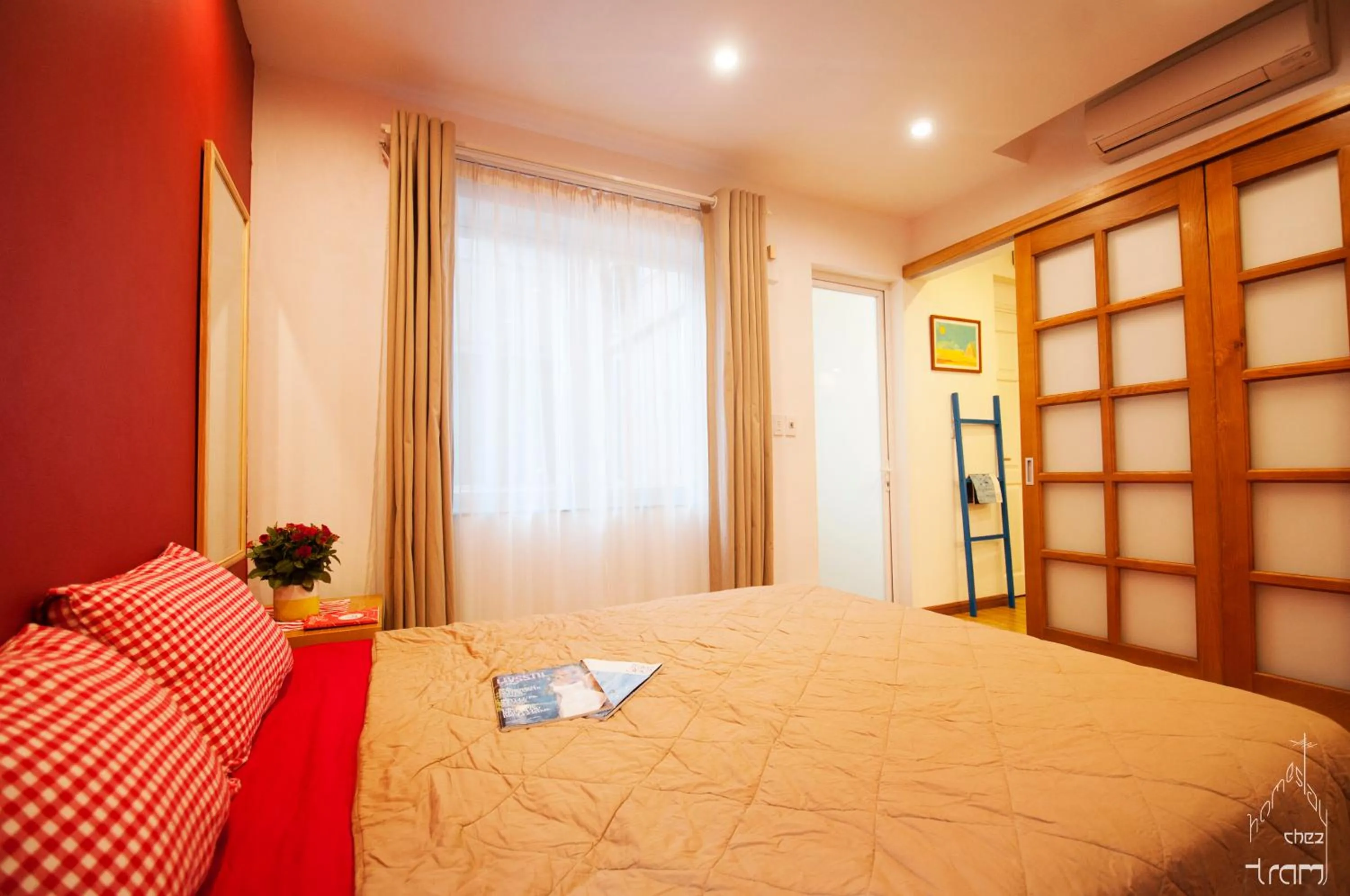 Bed in Chez Tram Homestay